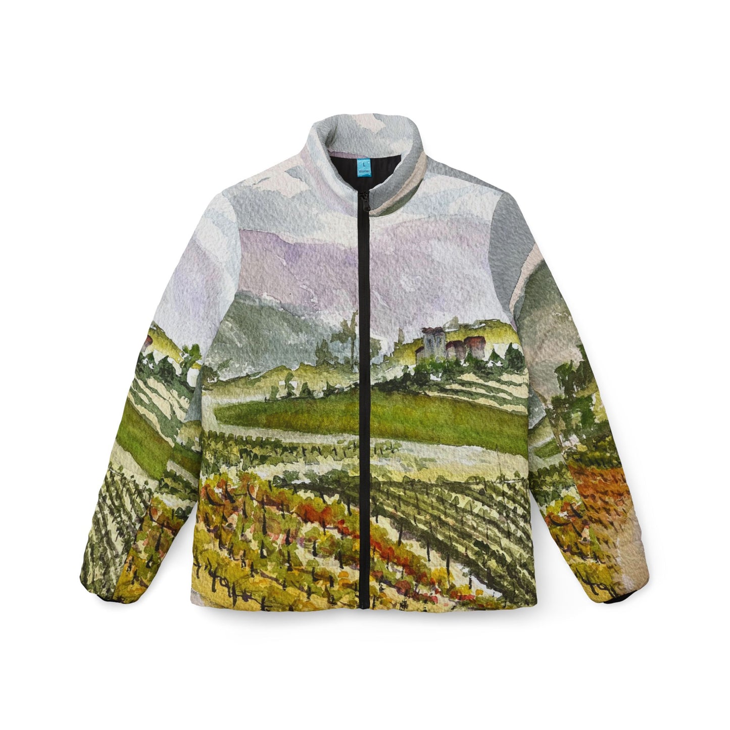 Women's Puffer Jacket - Road Down from The Villa-GBV