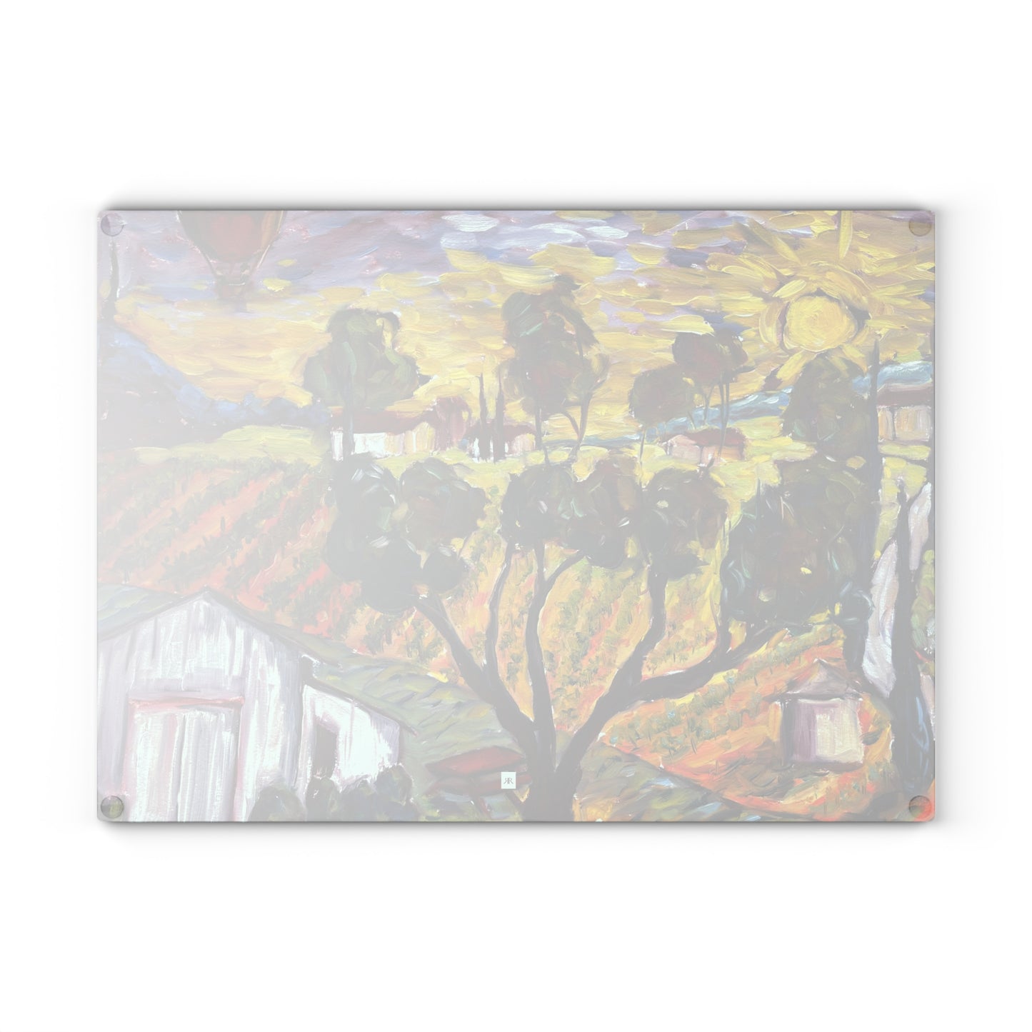 Ultimate Sunrise Glass Cutting Board