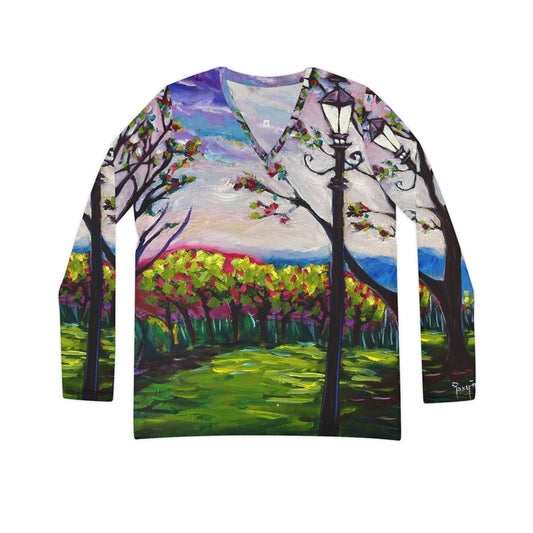 Long Sleeve Shirt-Sundown in Surrey - V-neck Women's