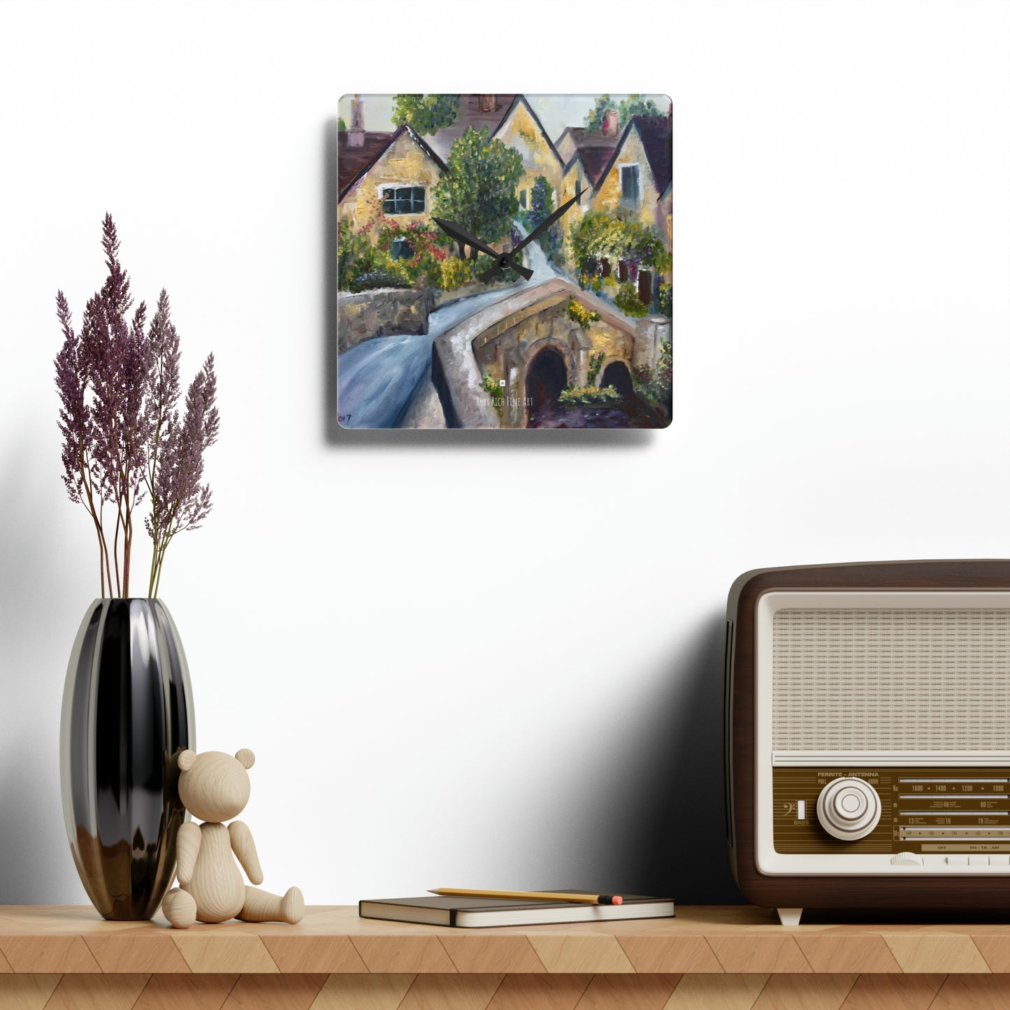 Castle Combe Acrylic Wall Clock