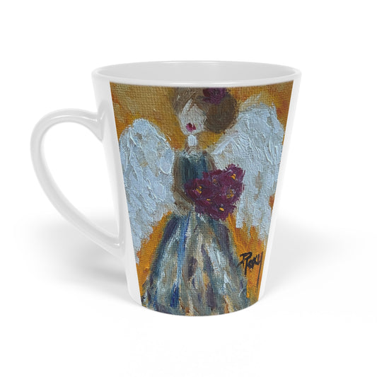Mourning Angel Latte Mug, 12oz