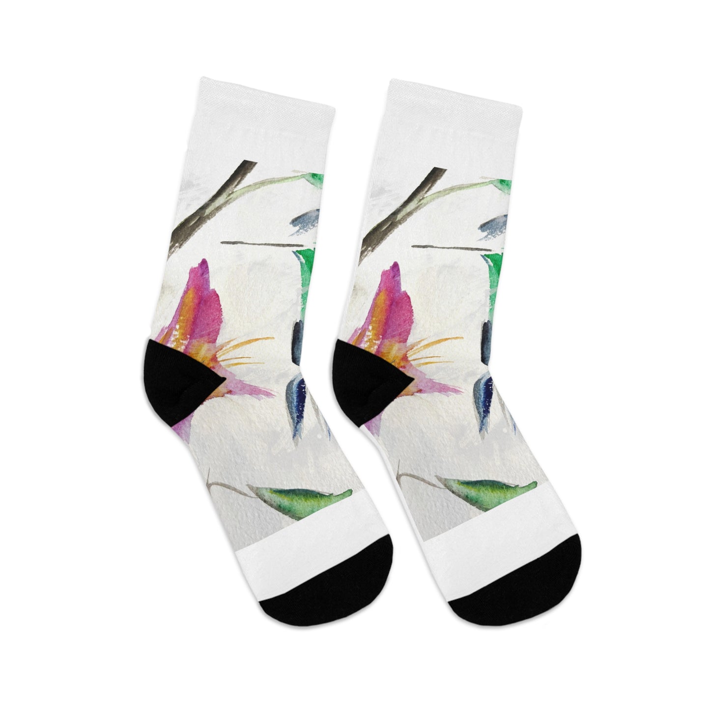 Floaty Hummingbird Socks