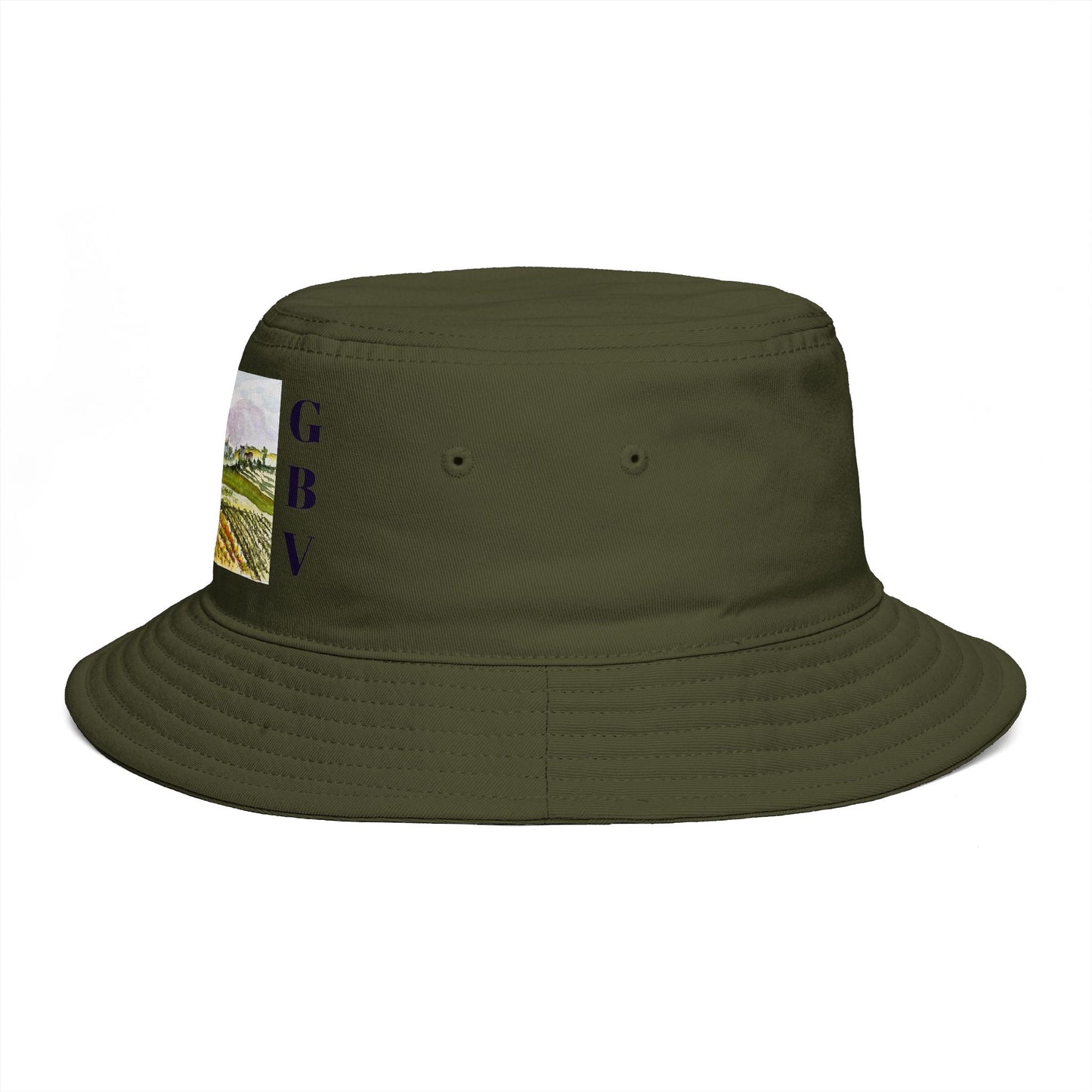 Roxy Rich Fine Art -Road Down from the Villa-GBV- Bucket Hat — Stylish Durable Travel Hat