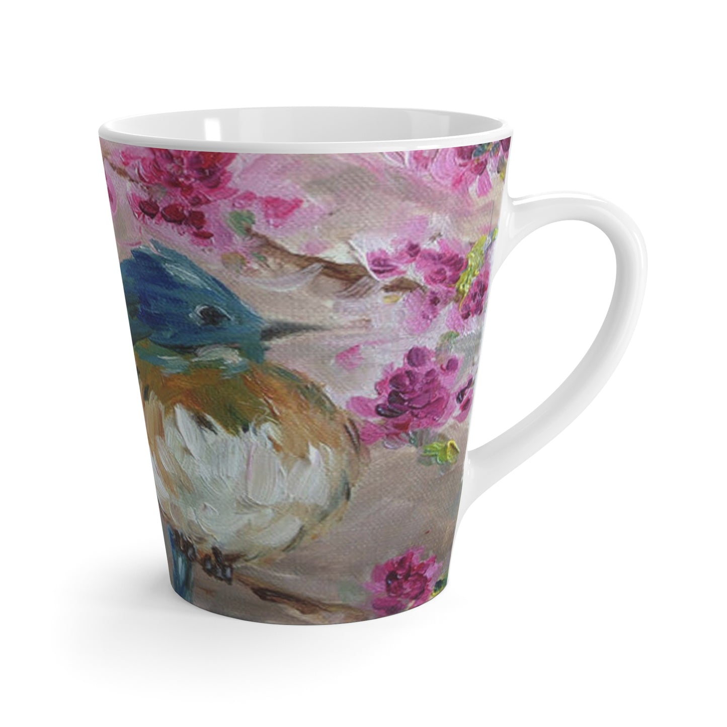 Mug - Bluebird in Cherry Blossoms-Made in and Ships from USA