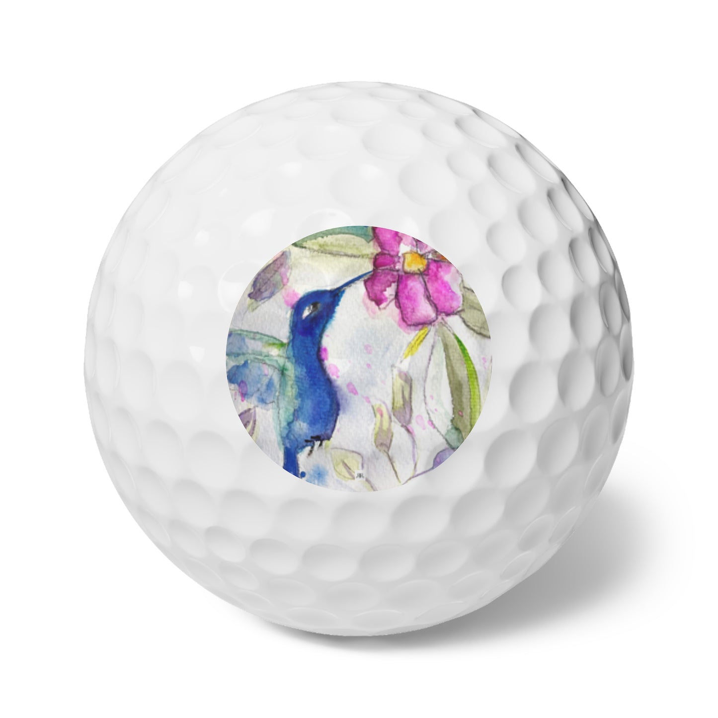 Golf Balls, 6pcs- Hummingbird in Spring