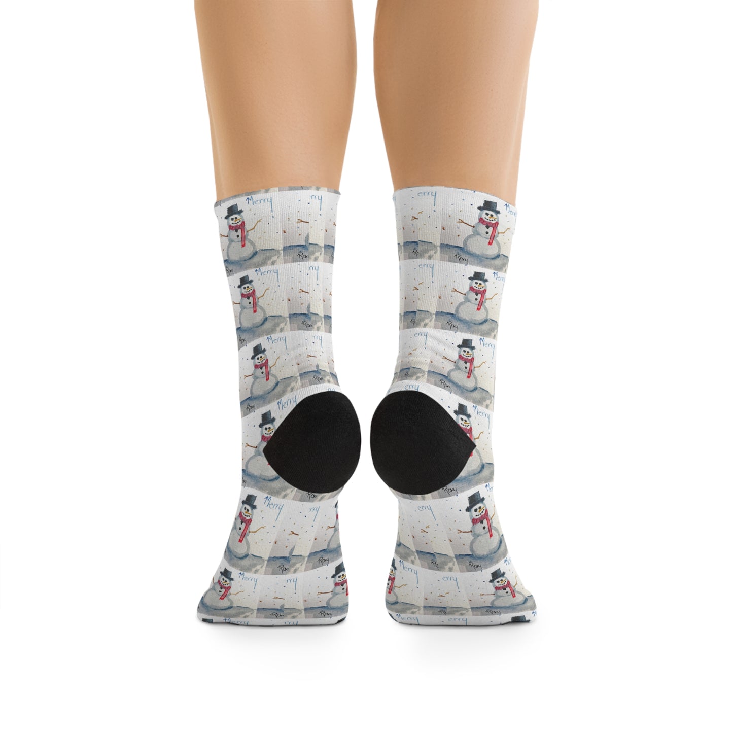 Merry Snowman Socks