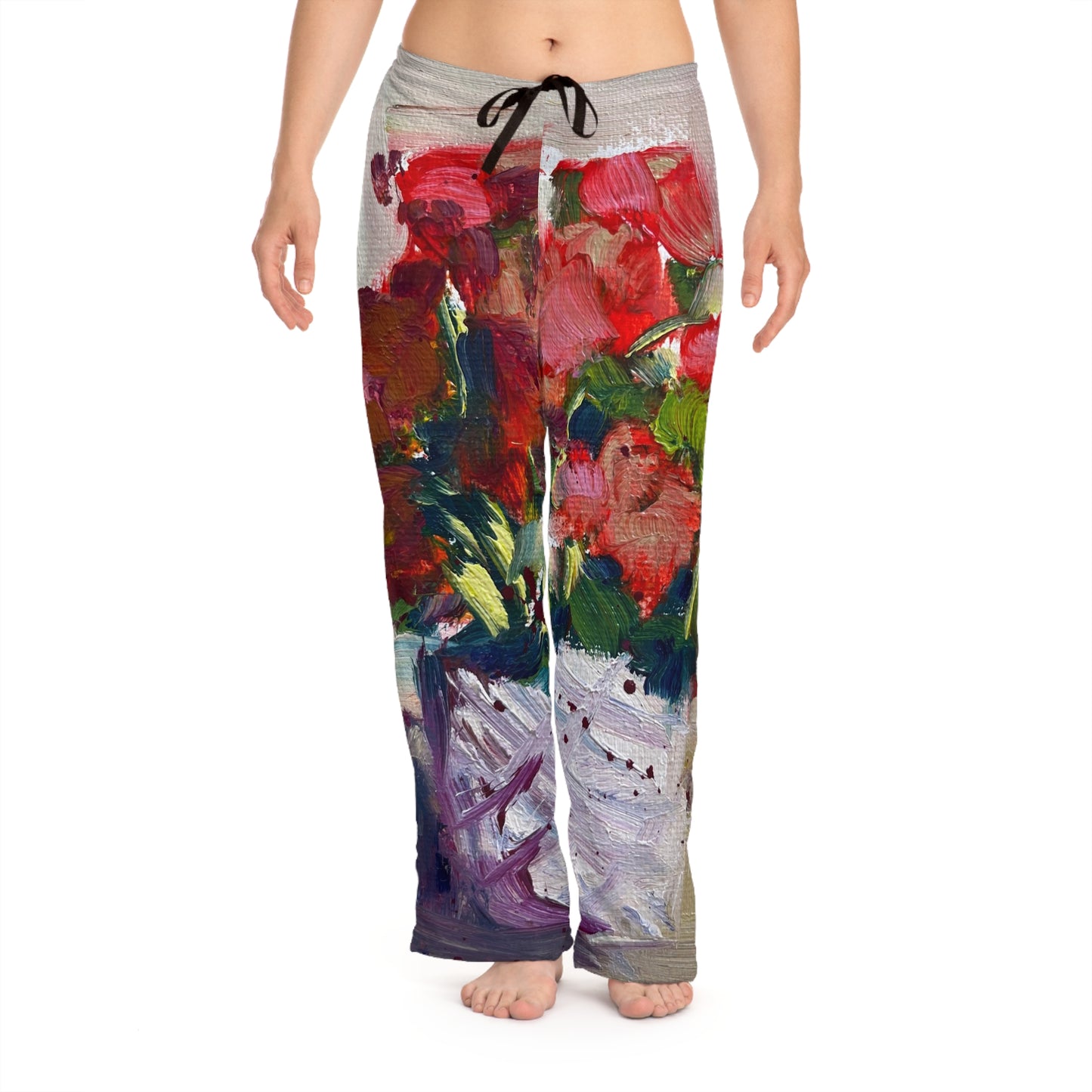 Pajama Pants - Basket Blooms- Women's Pajama Pants