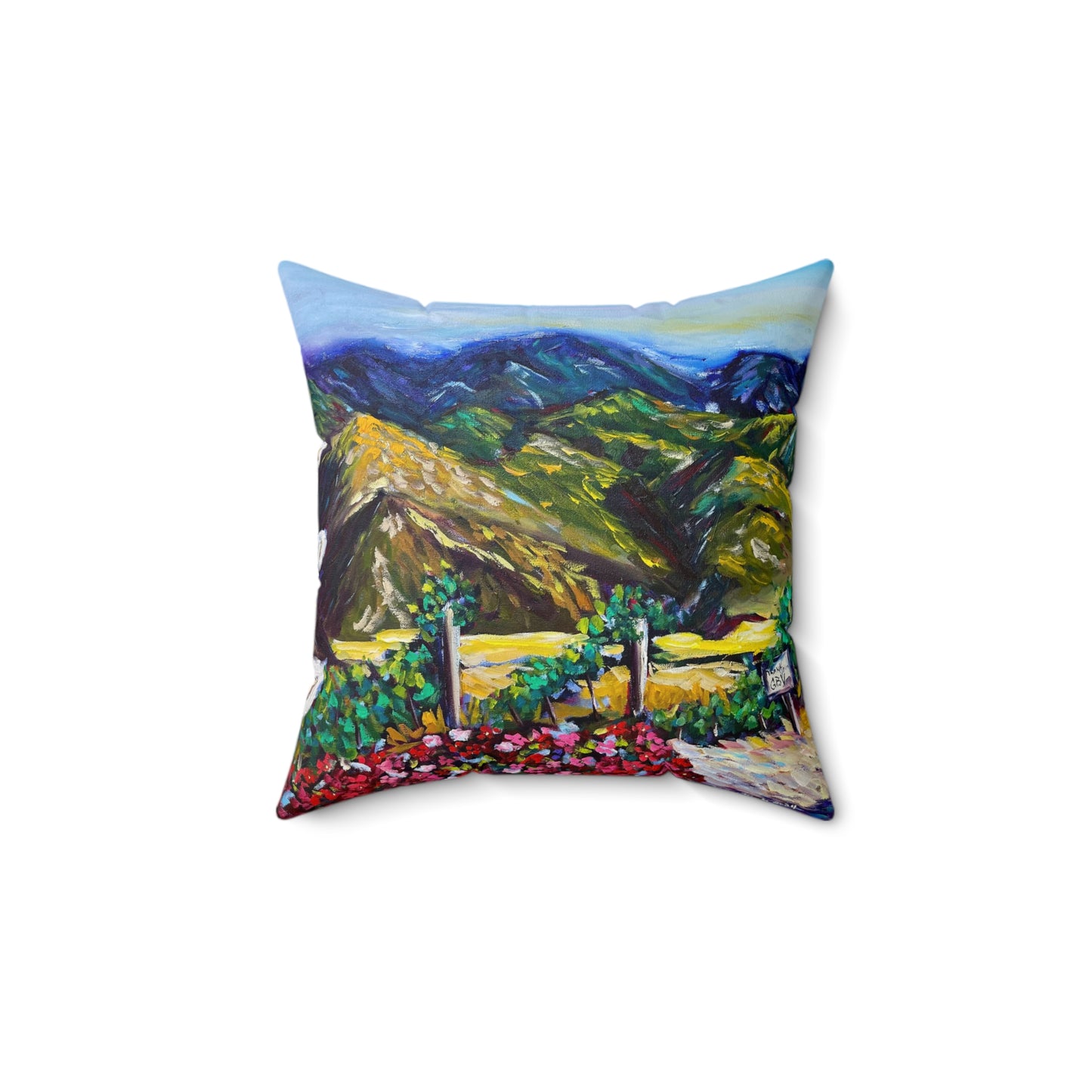 Fountain Vista at GBV Indoor Spun Polyester Square Pillow