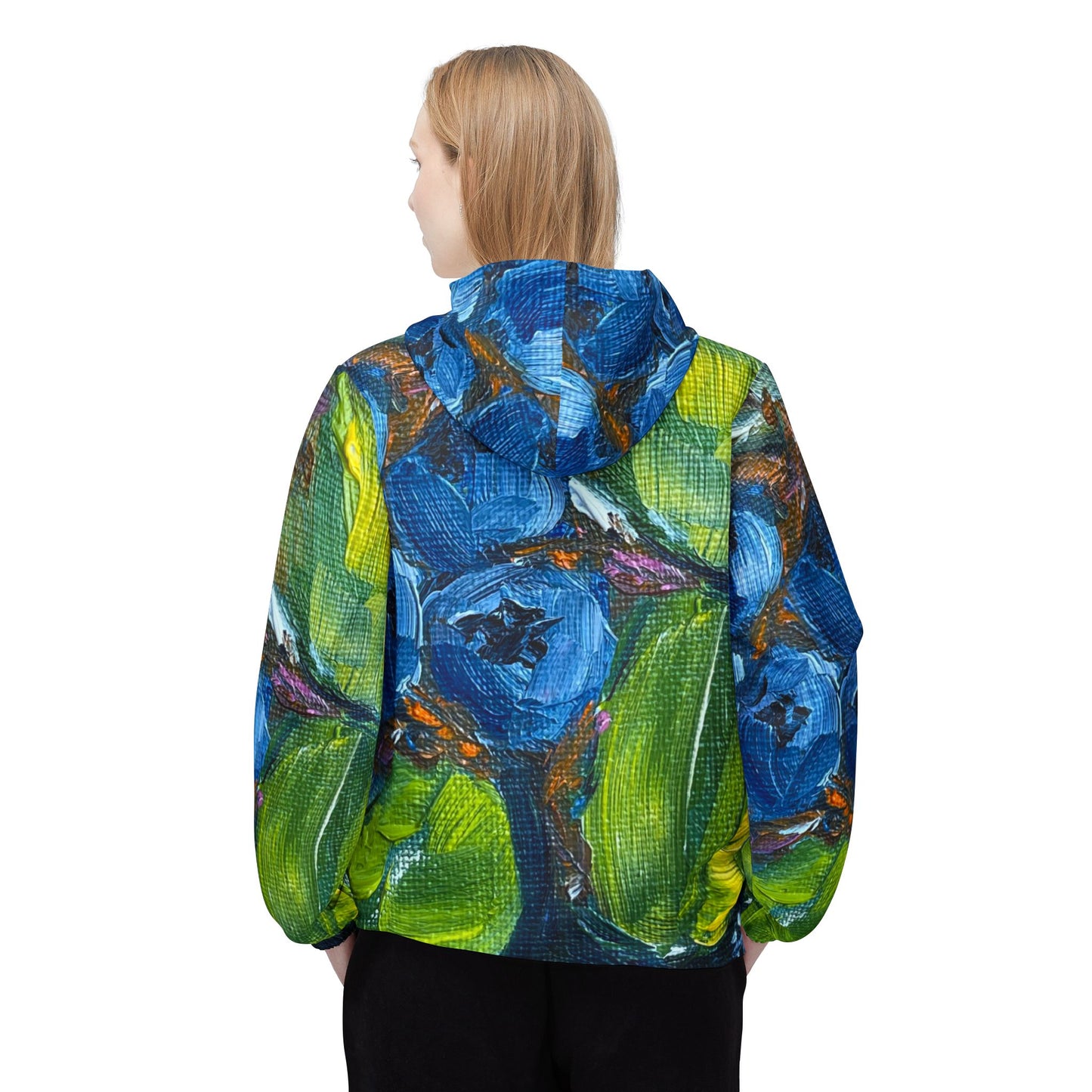 Lightweight Windbreaker Jacket — Blueberries