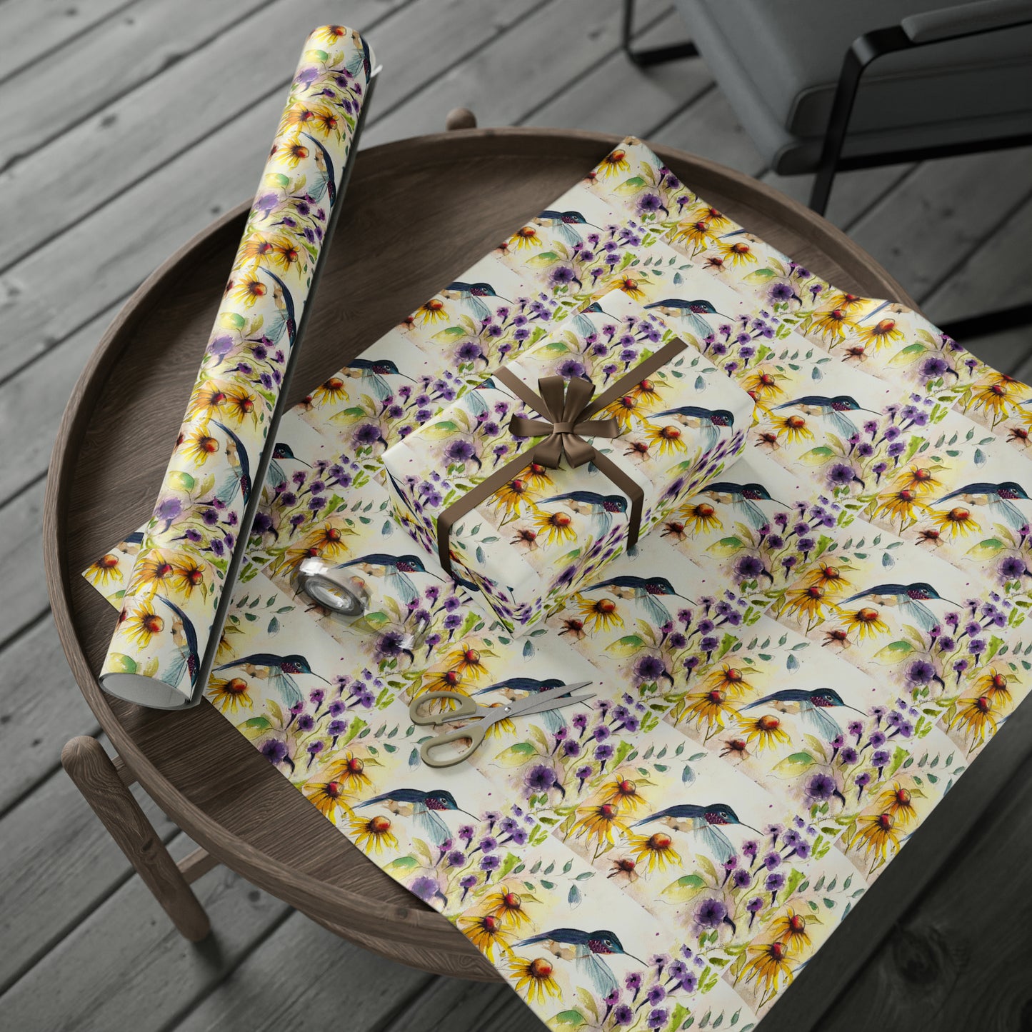 Happy Hummingbird  (3 Sizes) Wrapping Papers