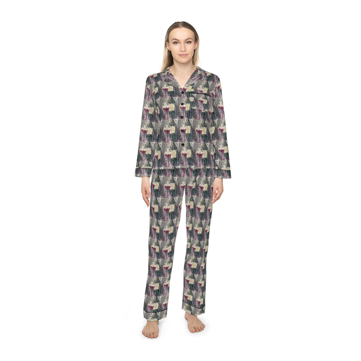 Satin Pajamas - GBV Wine and Clique Glass
