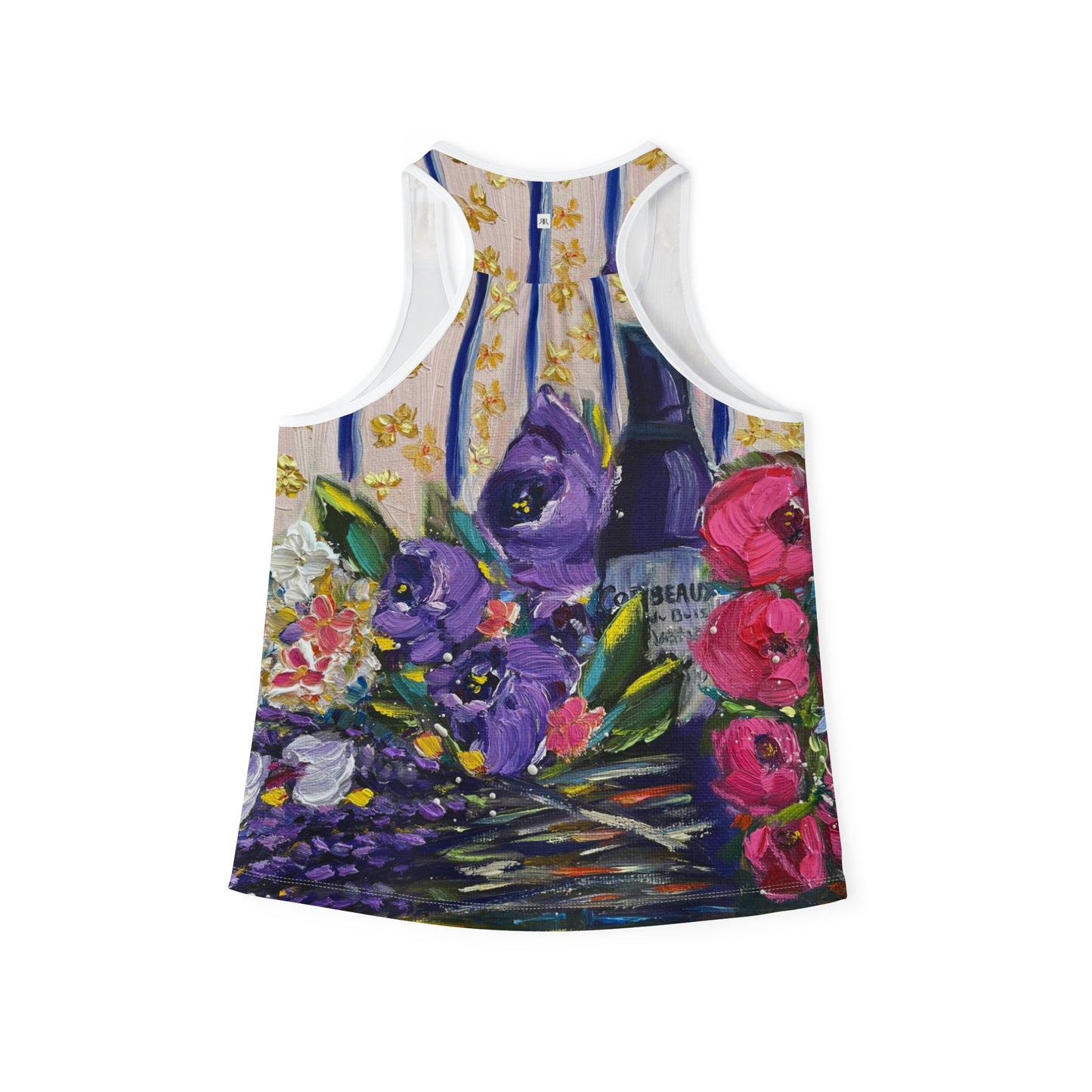 Women's Racerback Tank Top-Corbeaux Wine and Lavender