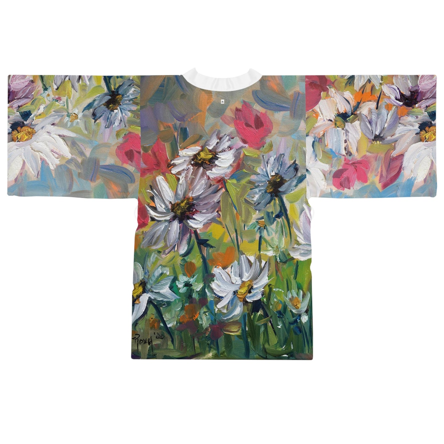 Kimono Robe - Abstract Daisies