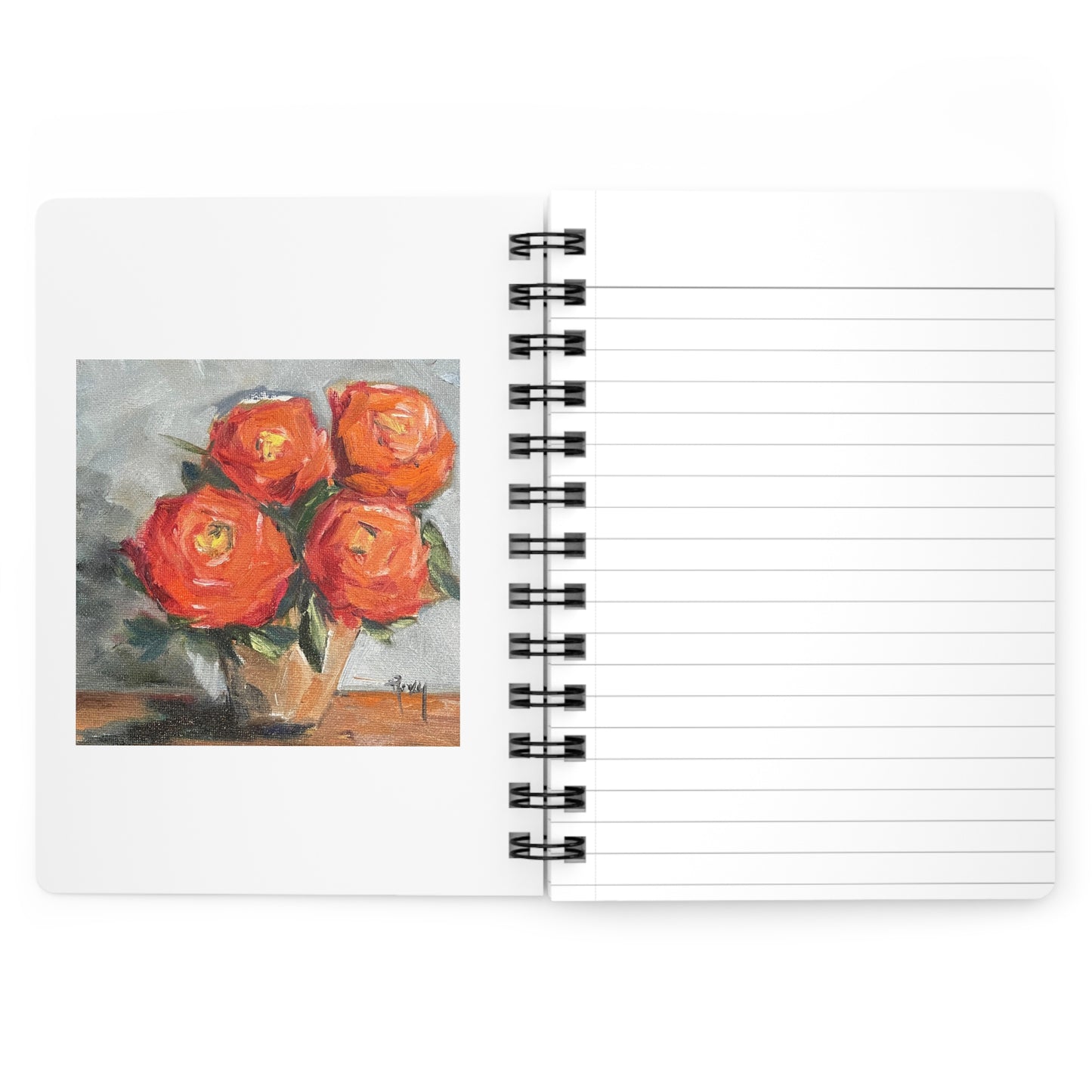 Roses- Spiral Bound Journal