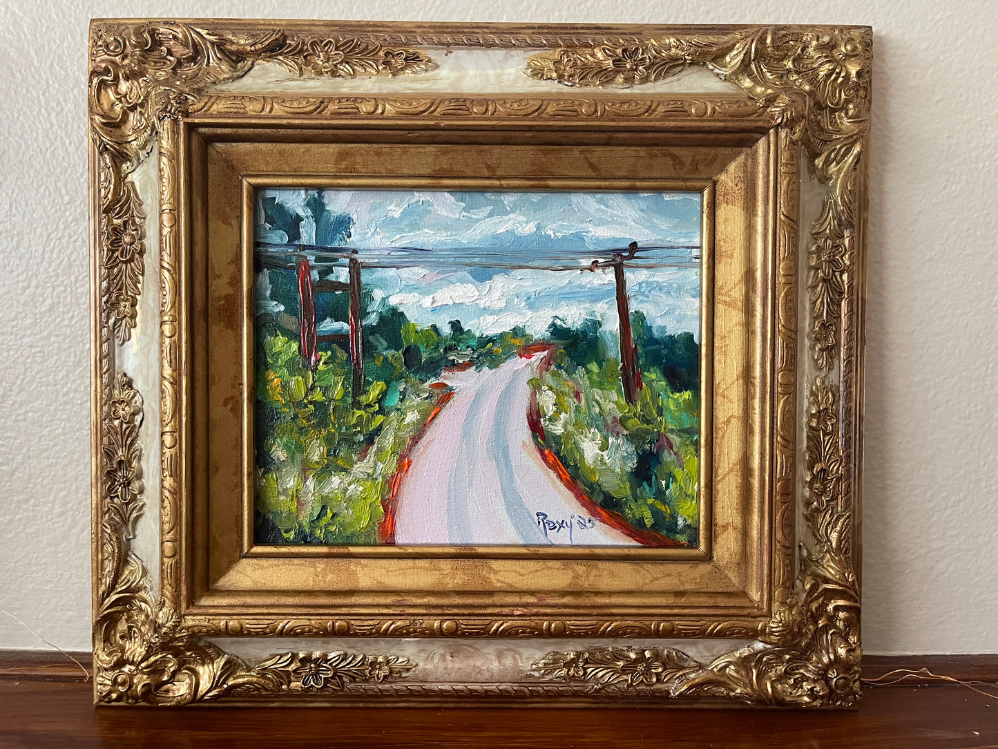 Road to Tranquility -Cotswolds Original Oil Painting 8 x 10 Framed