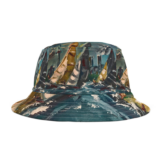 Racing Day America's Cup Sailboats Bucket Hat