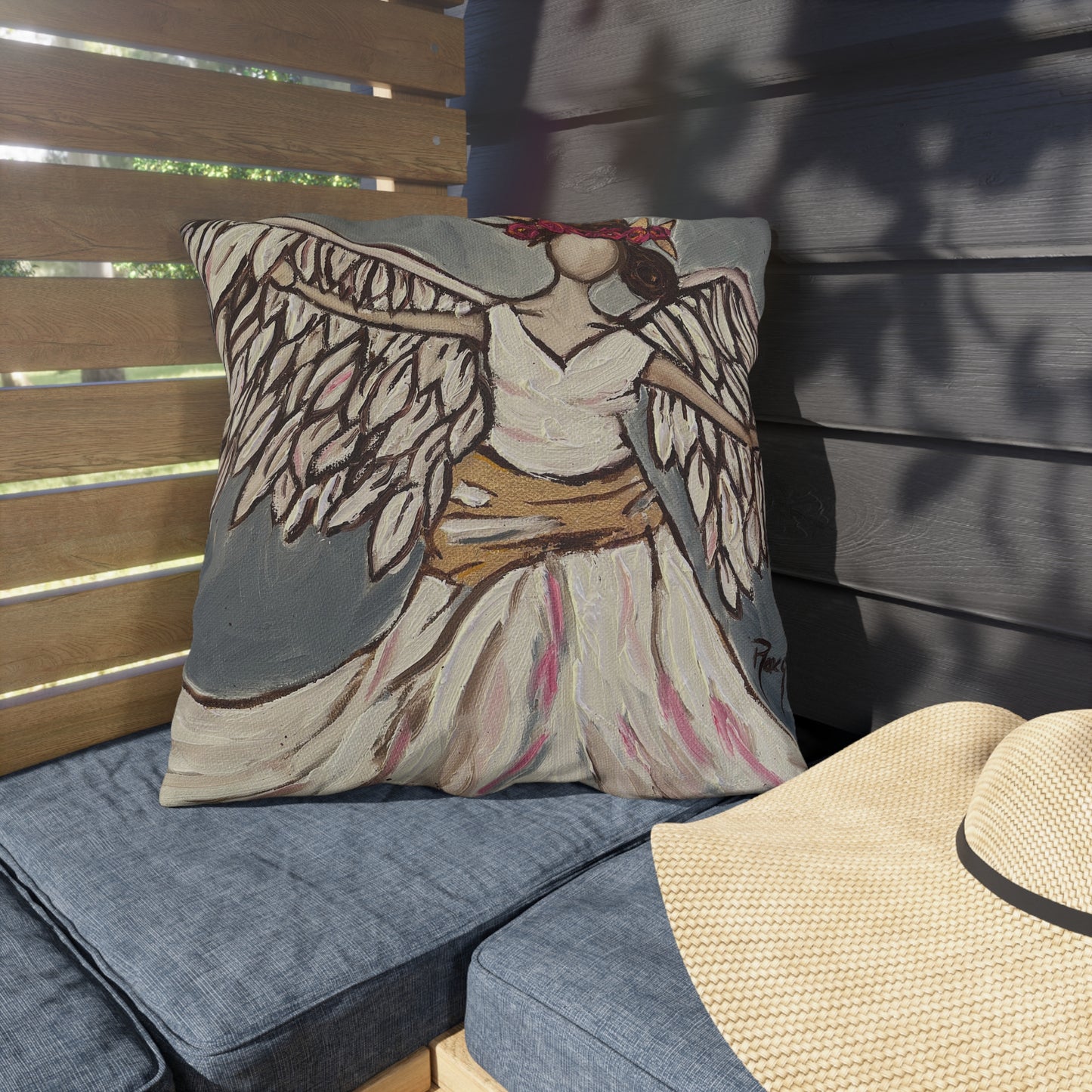 Angel Rising Outdoor Pillows