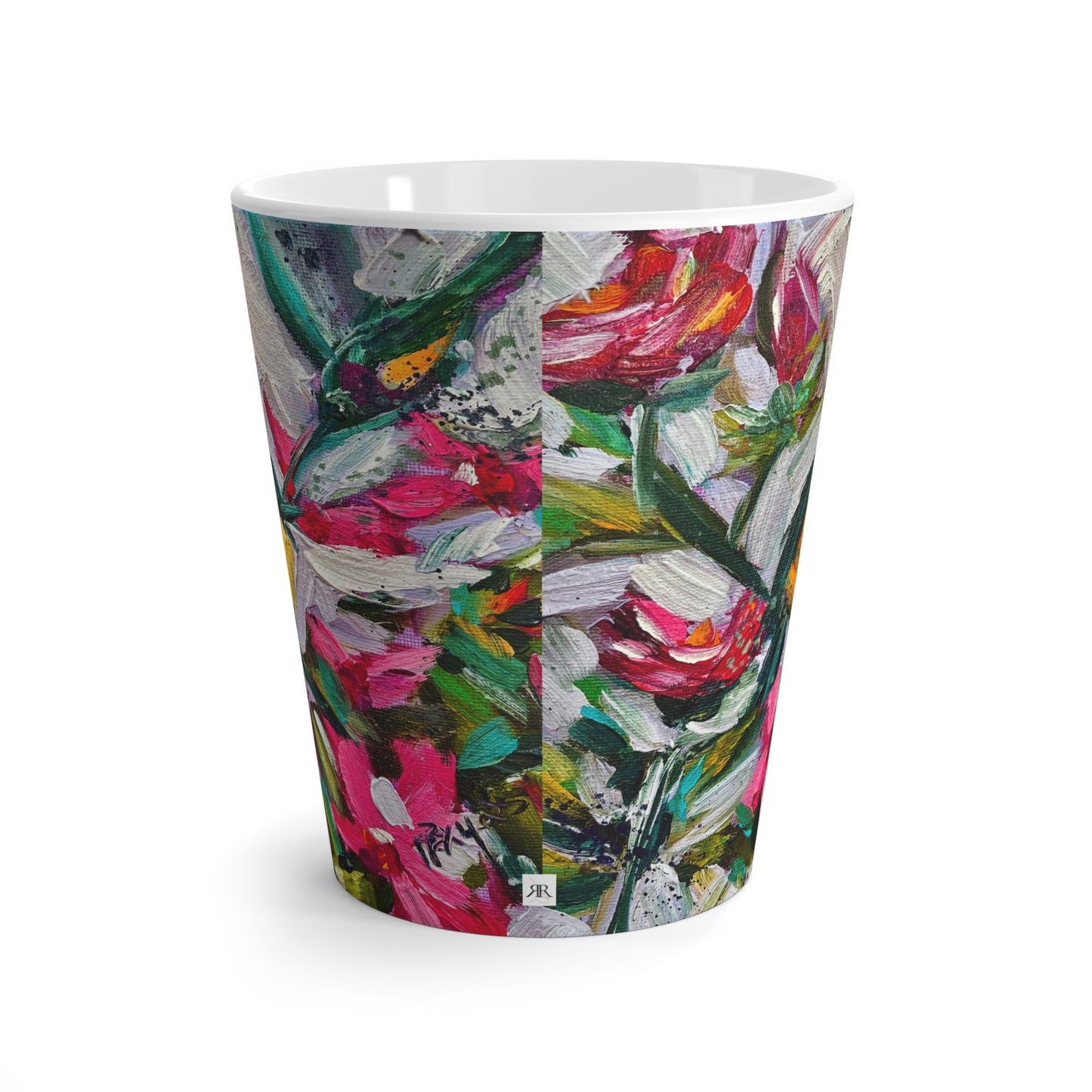 Mug - Colorful Encounter Goldfinch Hummingbird-Made in and Ships from USA