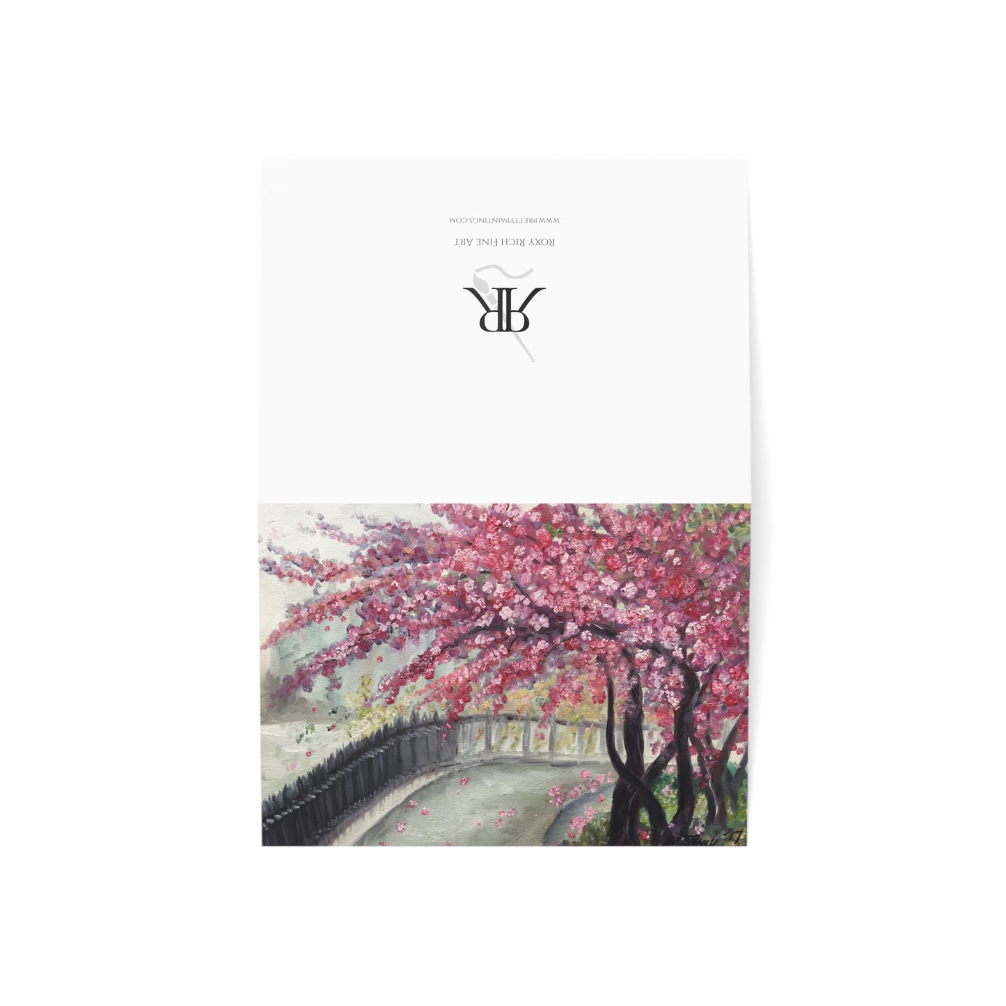 April in Paris Cherry Blossoms Greeting Cards