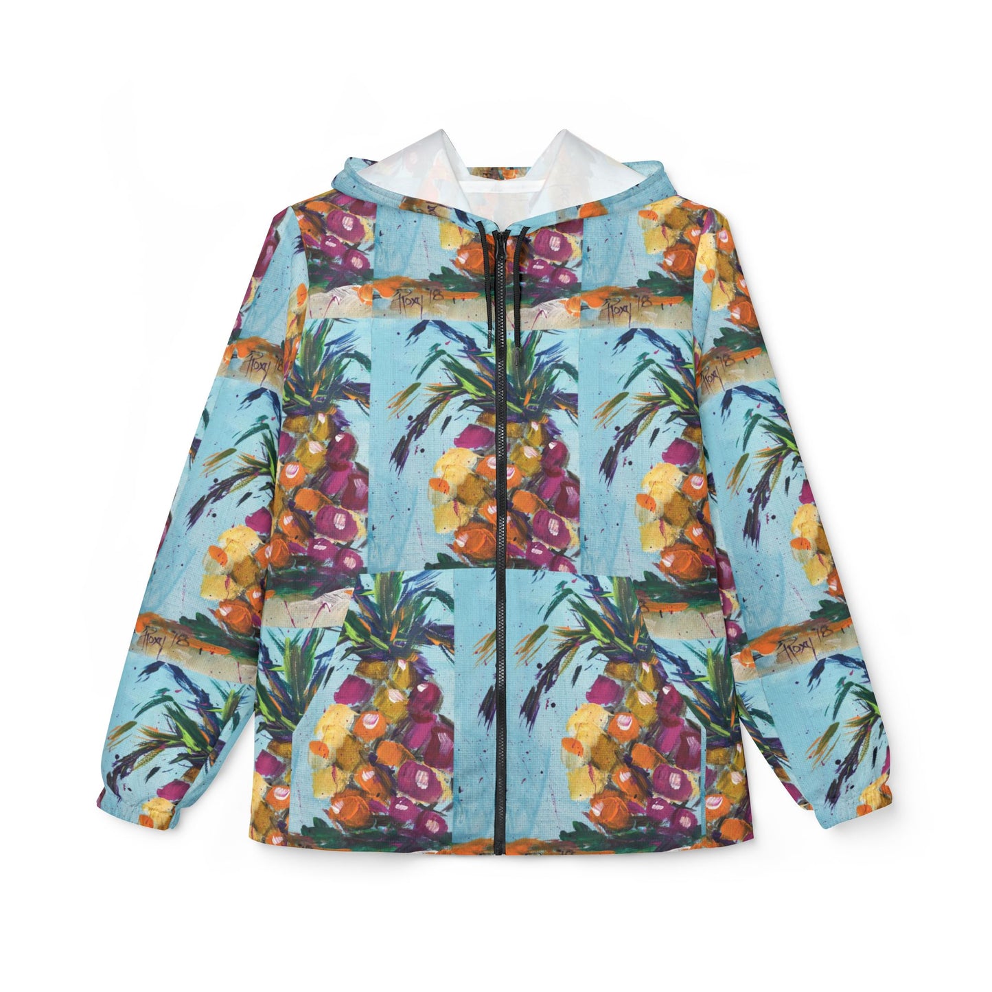 Lightweight Windbreaker Jacket — Pink Pineapple