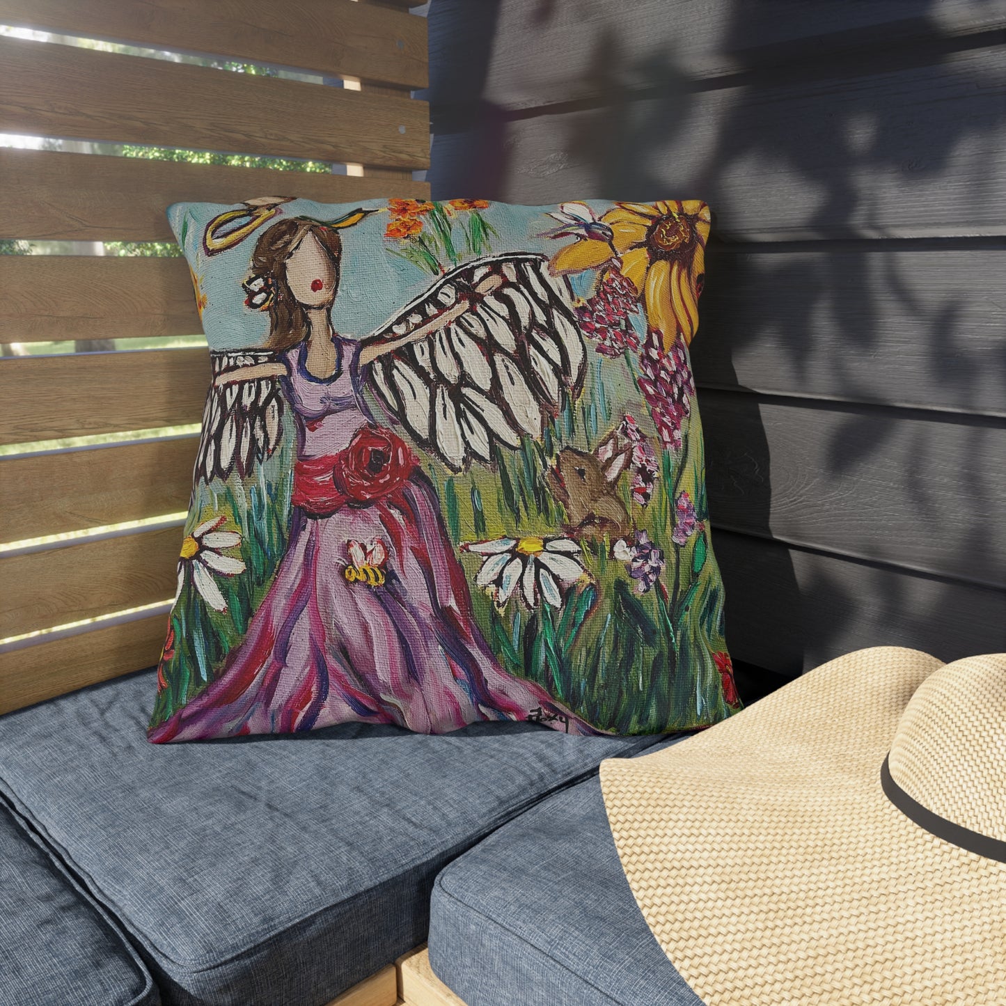 Garden Angel Outdoor Pillows