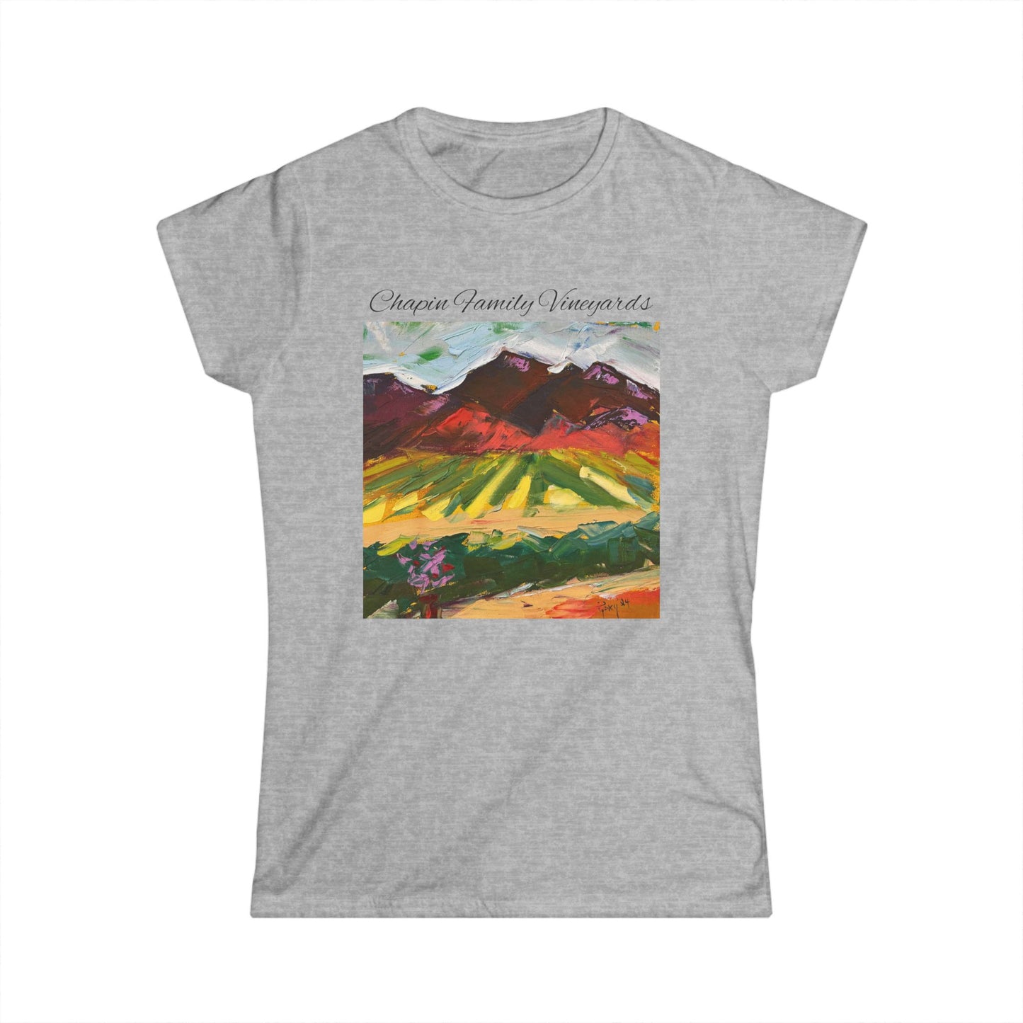 Mountain View at Chapin Women's Softstyle  Semi-Fitted Tee