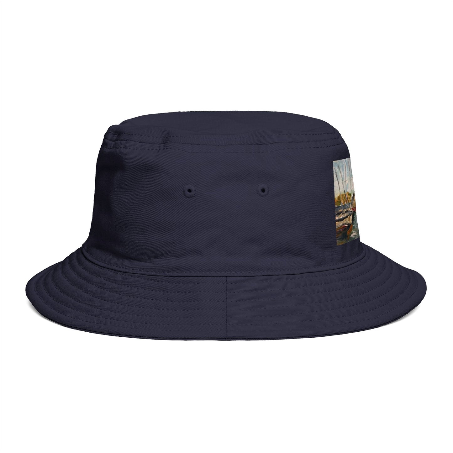Roxy Rich Fine Art  Harbor Sail- Bucket Hat — Stylish Durable Travel Hat