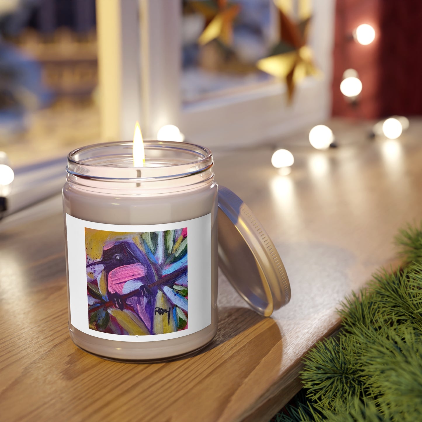 Scented Candle 9oz-Hazy Morning Hummingbird