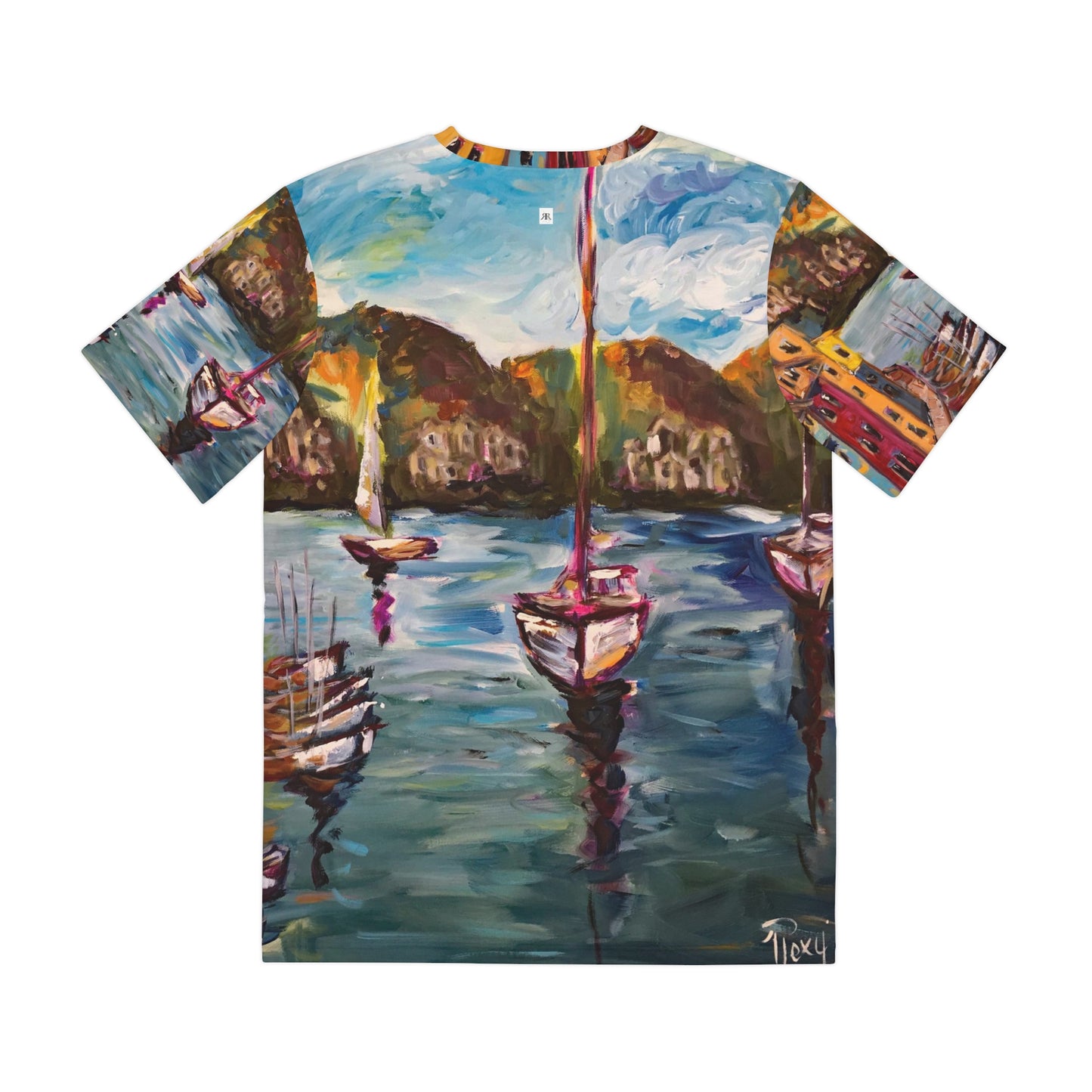 Men's Poly Tee - Portofino Harbor-Italy