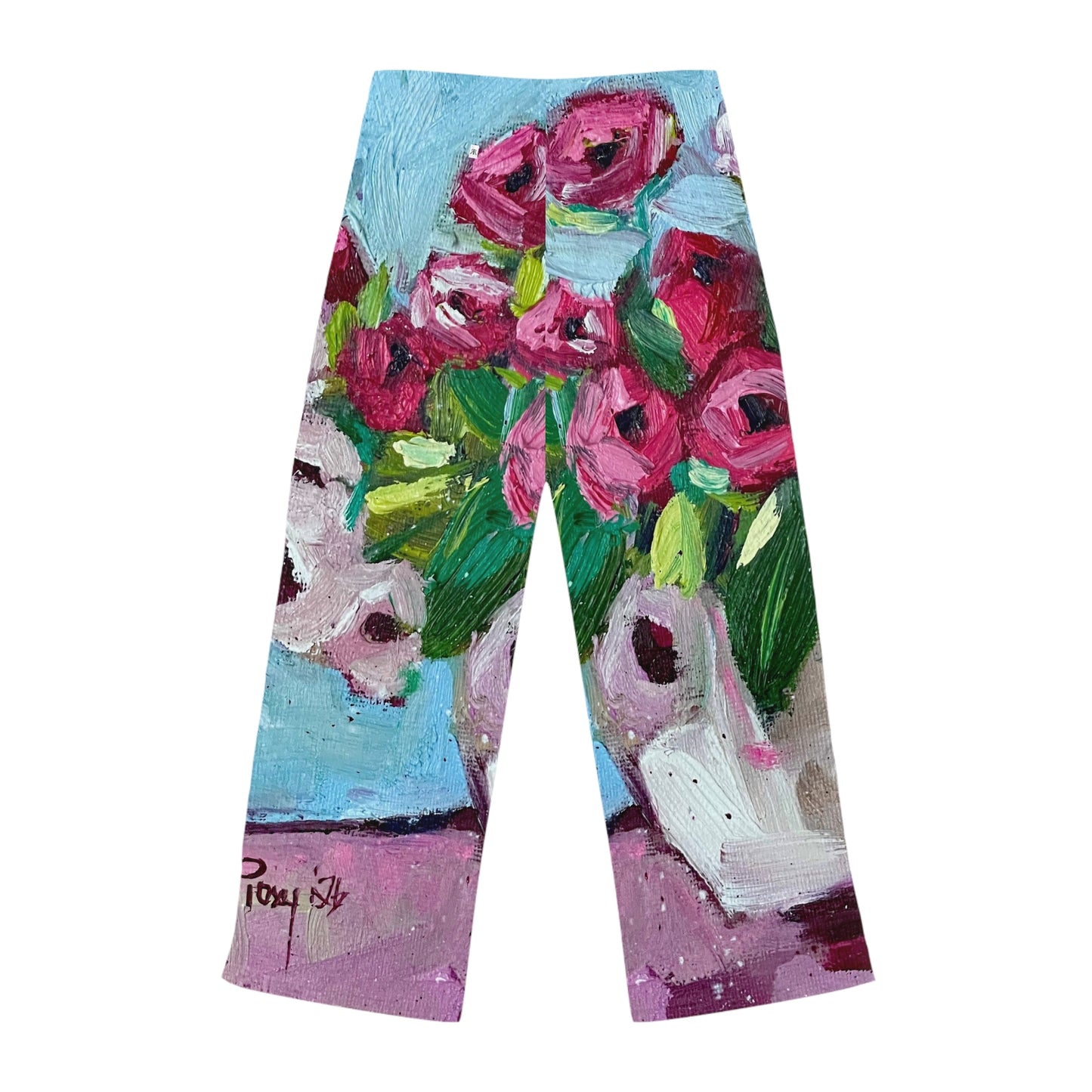 Women's Pajama Pants-Blushing Blooms