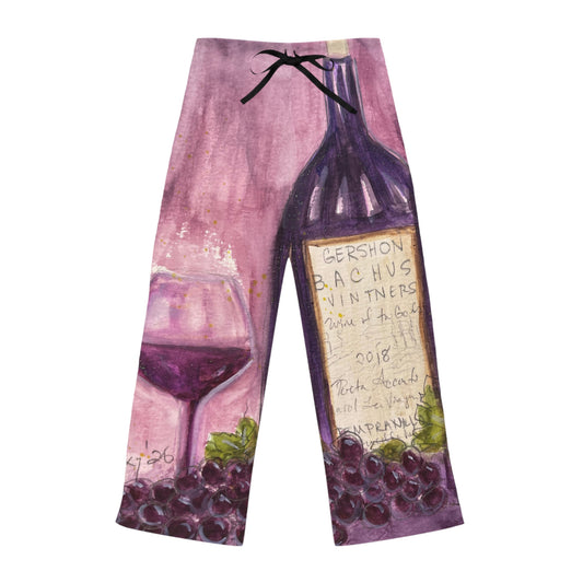 Pajama Pants - GBV Porta Accanto Tempranillo- Wine- Women's Pajama/Lounge Pants
