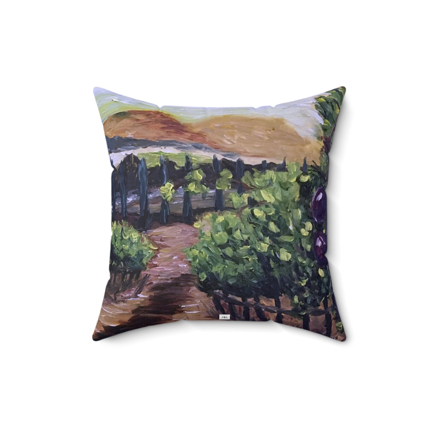 Afternoon Vines Indoor Spun Polyester Square Pillow