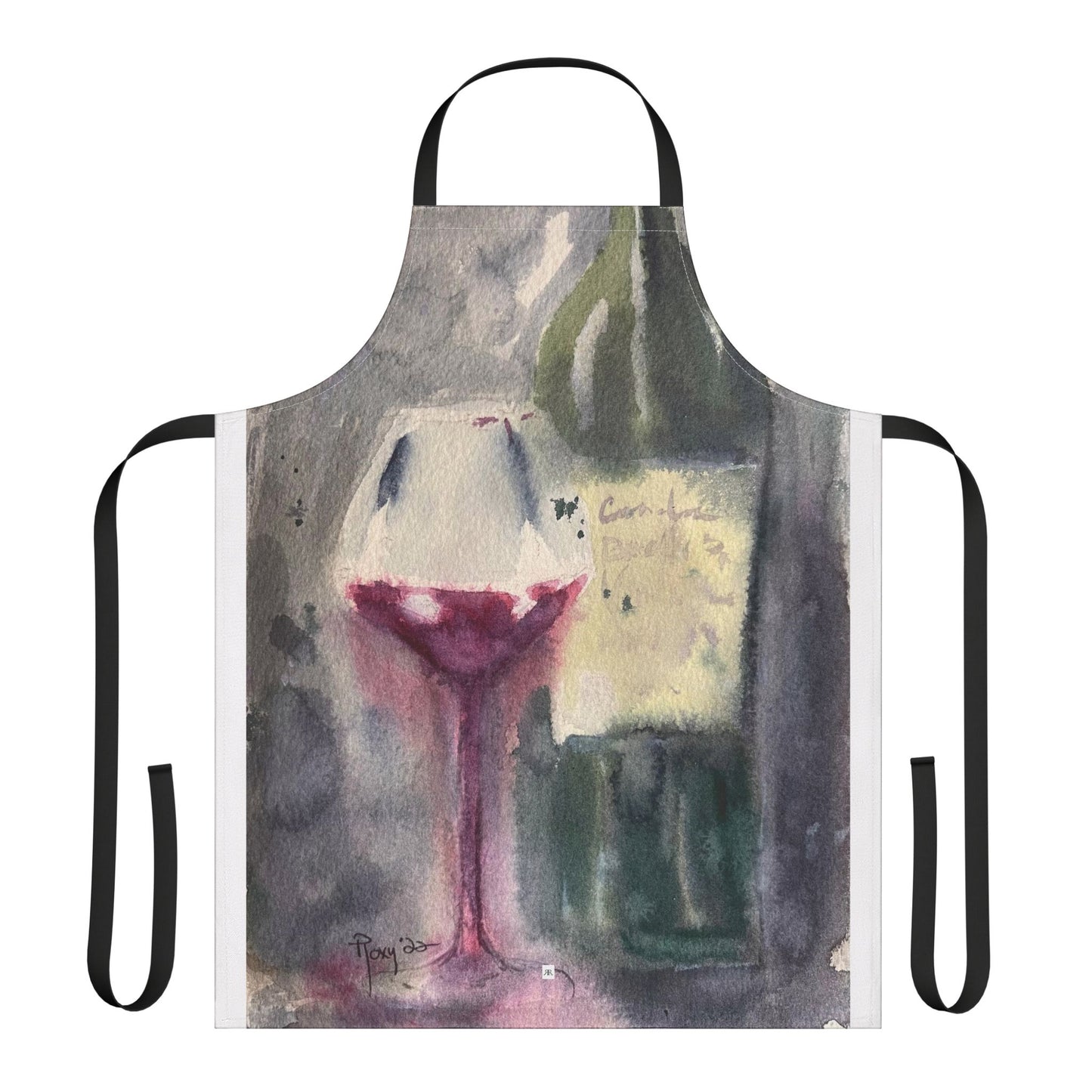 GBV Wine & Clique Glass Art Apron — "Choose Your Straps"