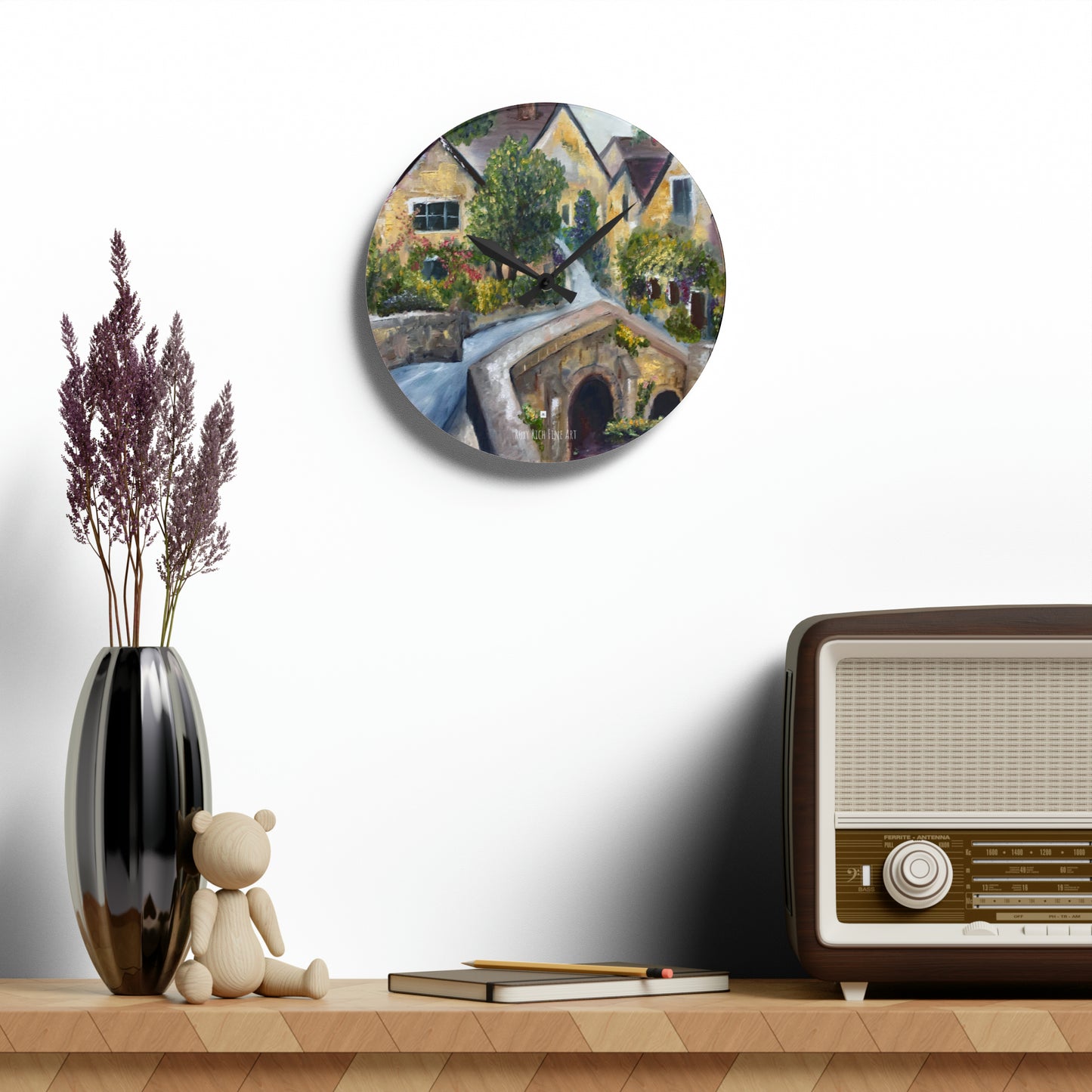 Castle Combe Acrylic Wall Clock