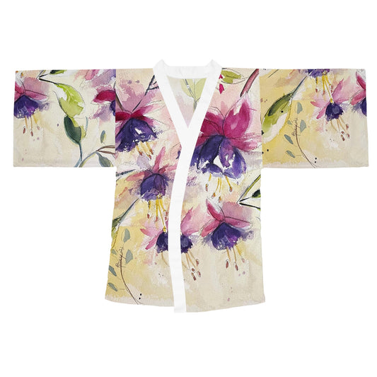 Kimono Robe - Fluffy Fuchsias