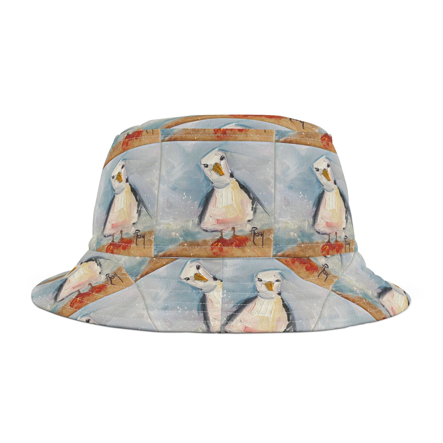 Inquisitive Seagull Bucket Hat