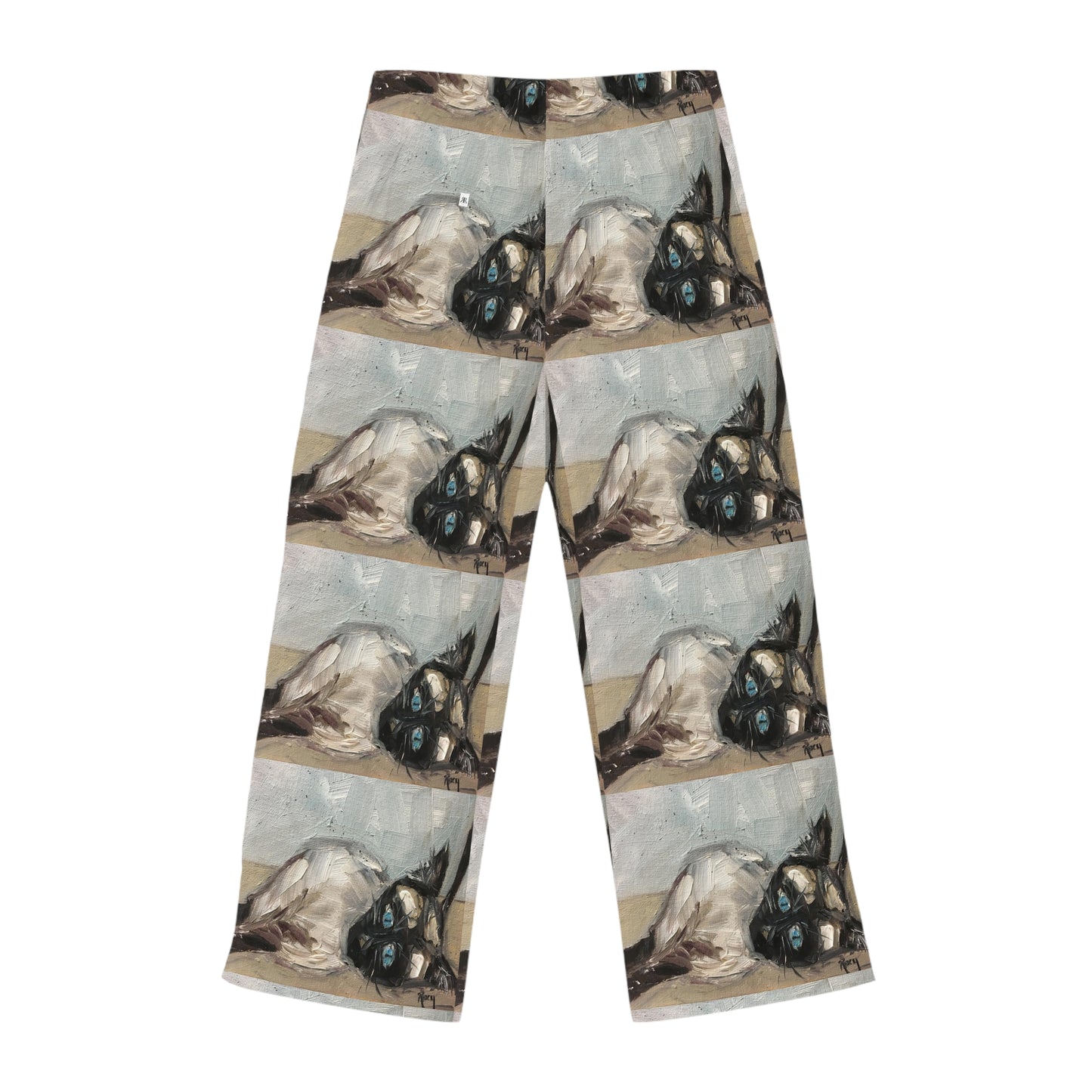 Pajama Pants - Little Miss Innocent Siamese Cat- Women's Pajama Pants