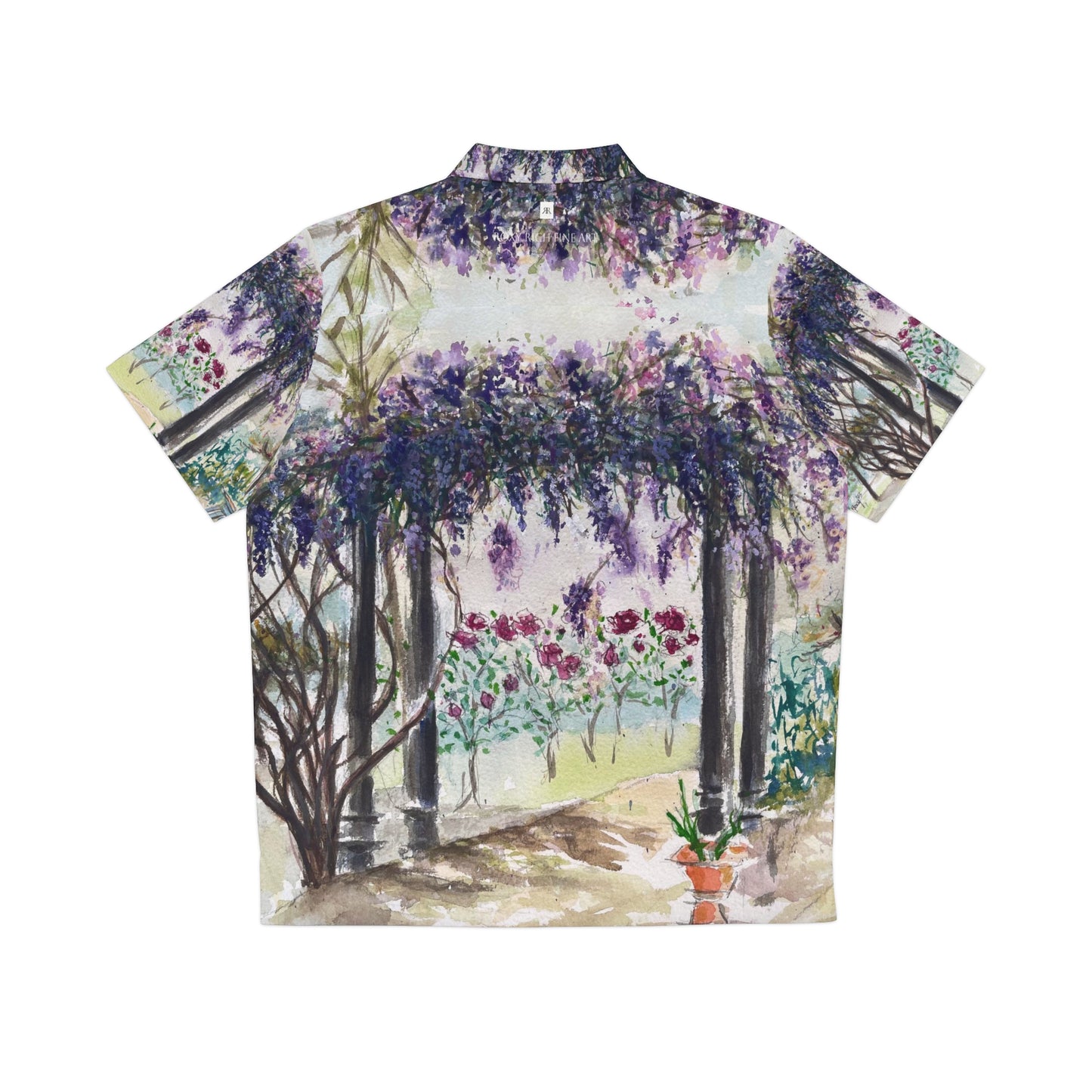 Men's Hawaiian Shirt- Wisteria at Somerset Winery