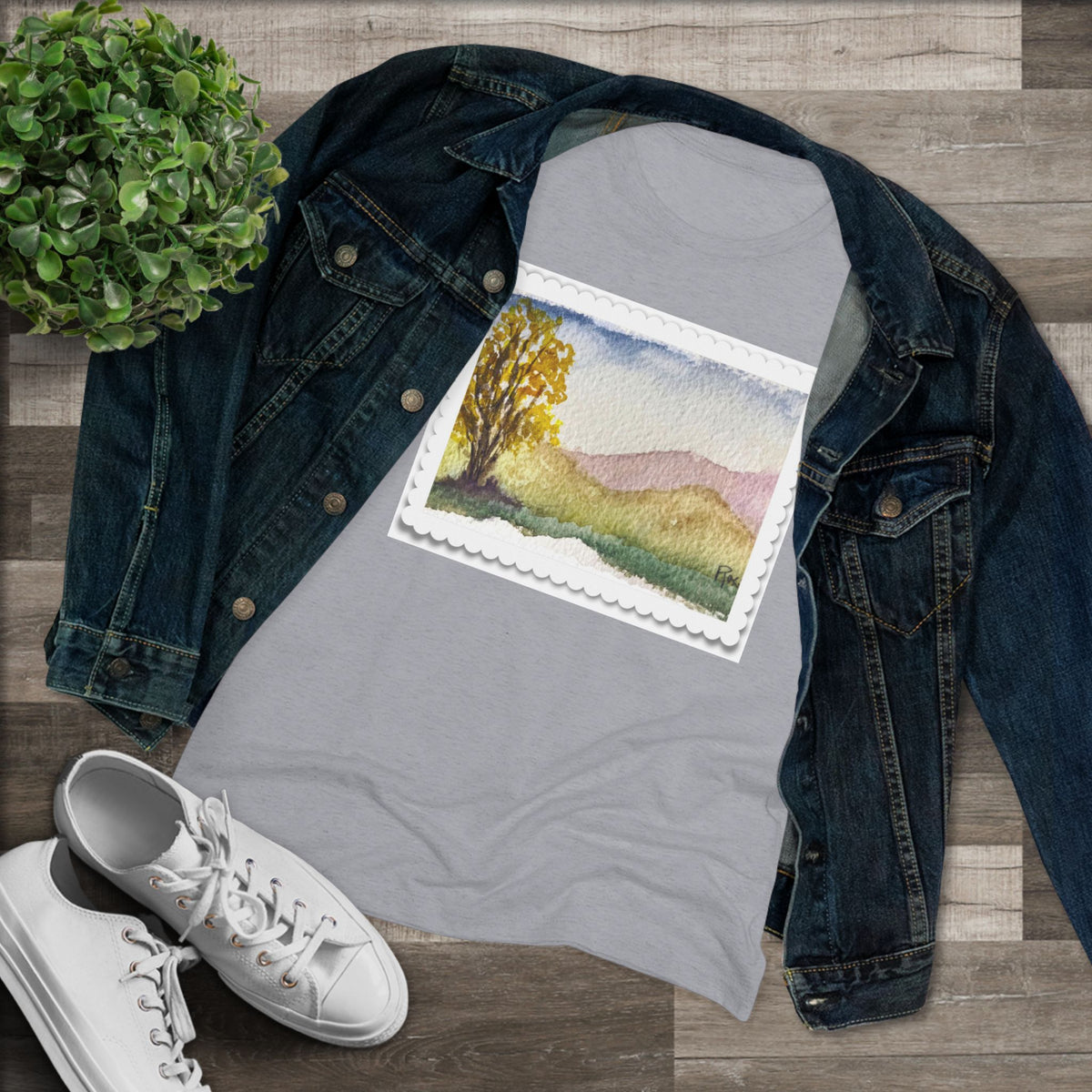 Cottonwood- Women's fitted Triblend Tee  tee shirt