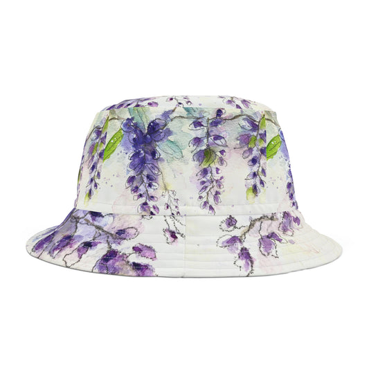 Chapeau de seau de vigne de glycine pourpre