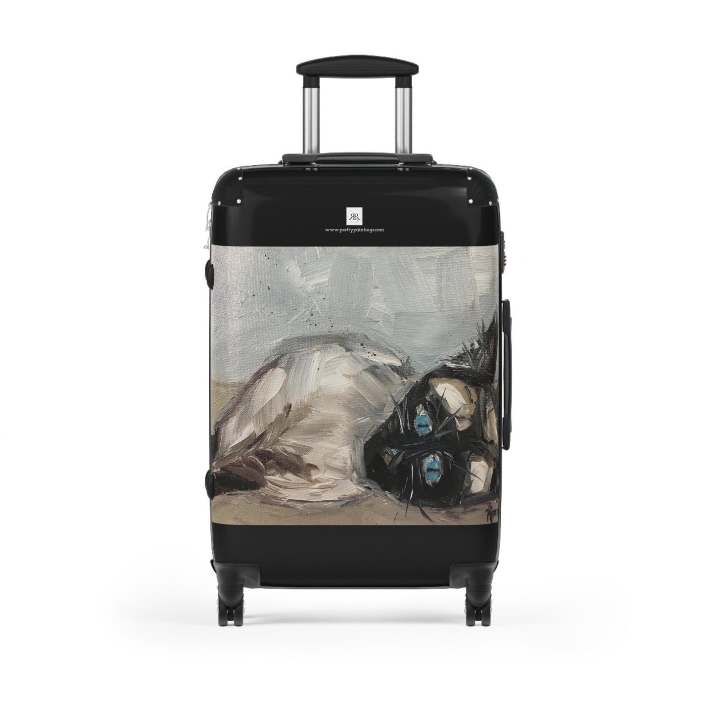 "Little Miss Innocent" Siamese Cat Carry on Suitcase (Three Sizes)