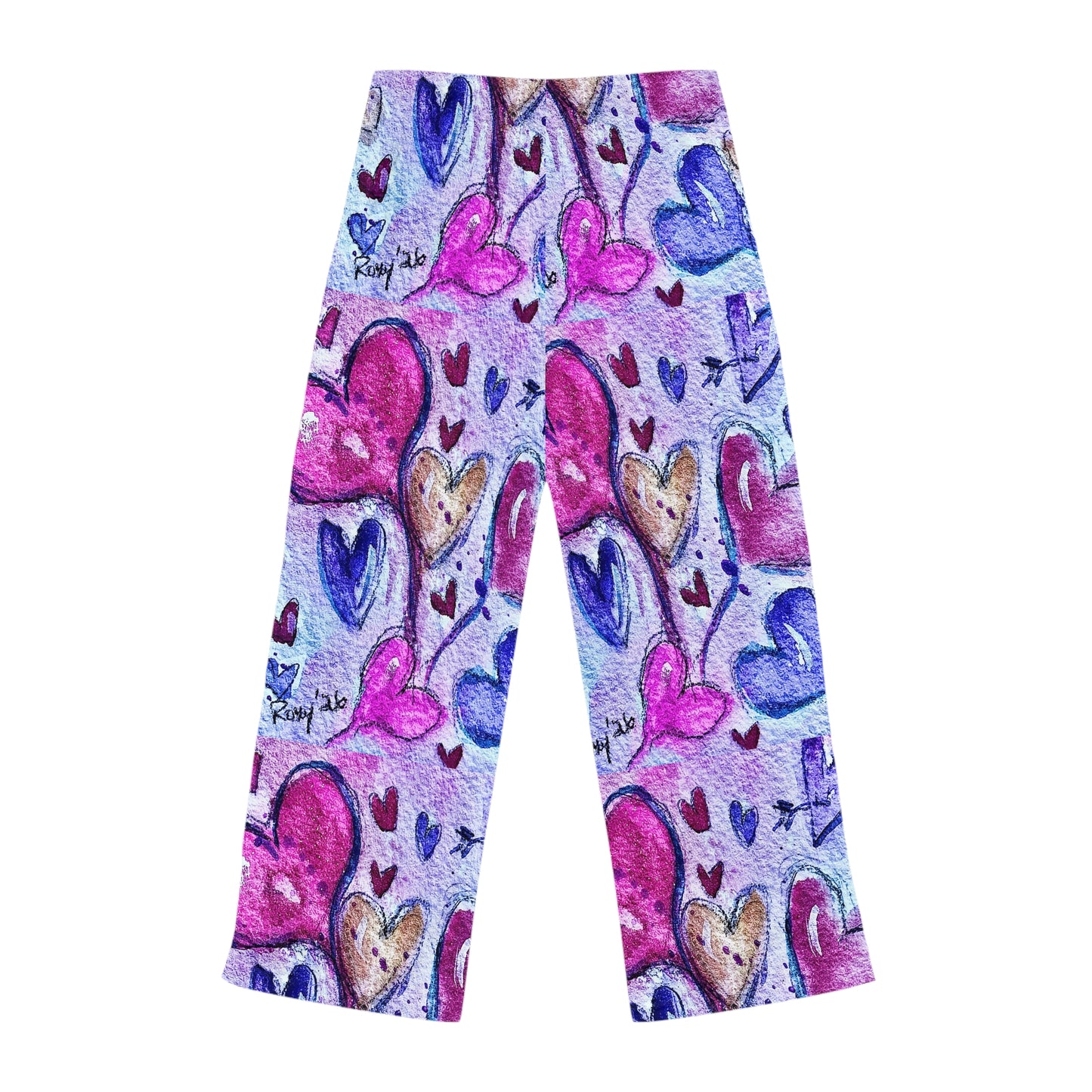 Pajama Pants - Floating Hearts Parade- Women's Pajama Pants