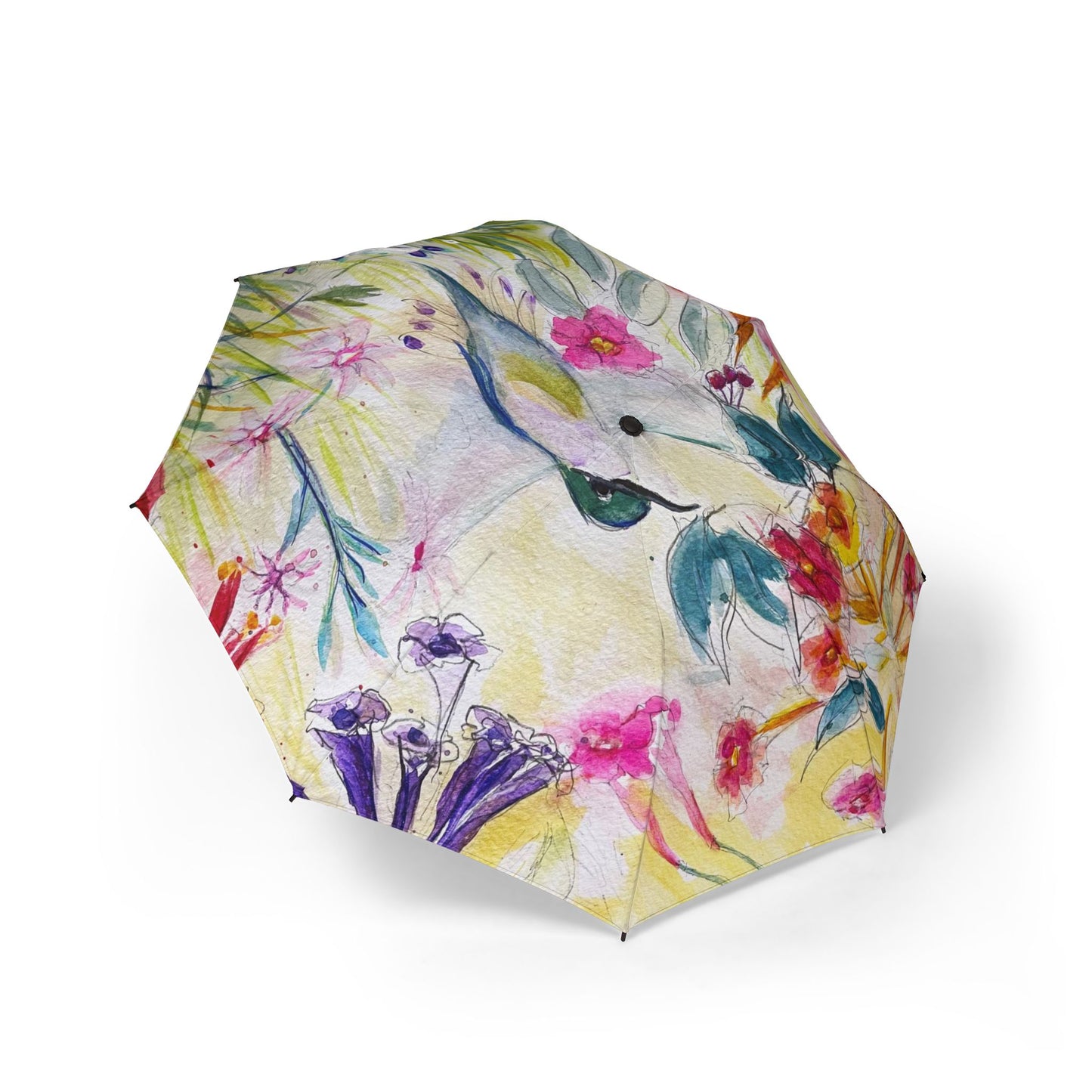 Umbrella- Hummingbird in a Tube Flower Garden