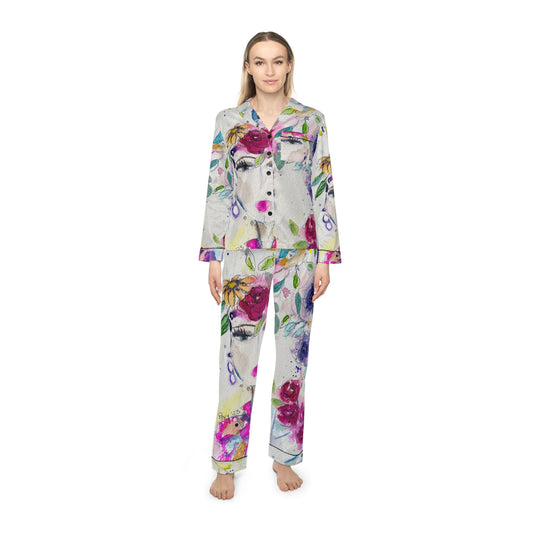 Satin Pajamas - Haute Couture Hummingbird