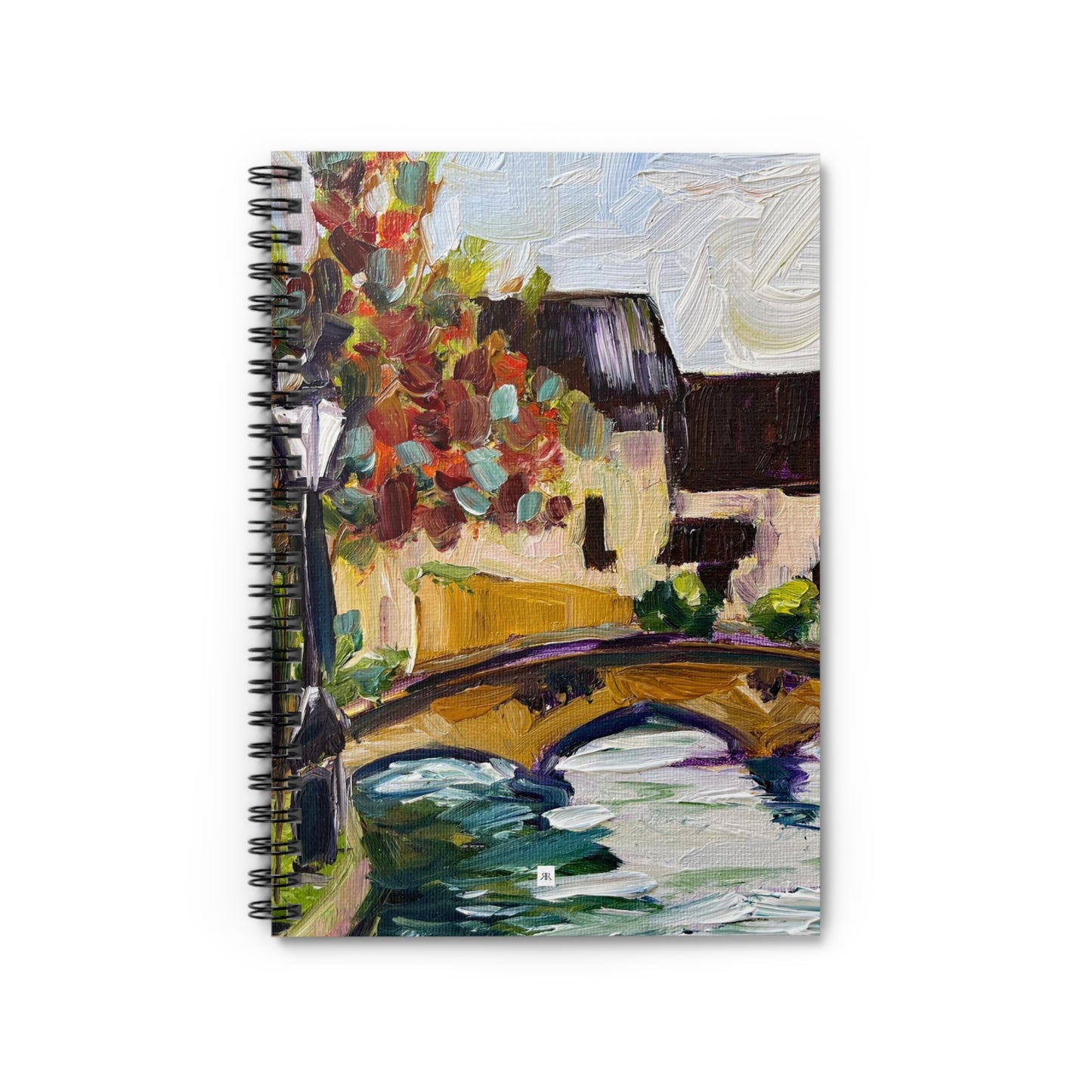 Autumn in Bourton on the Water Cotswolds Spiral Notebook