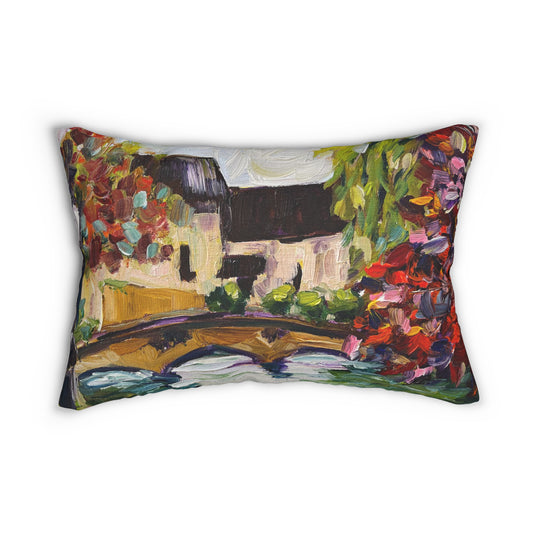 Coussin lombaire automne à Bourton on the Water Cotswolds