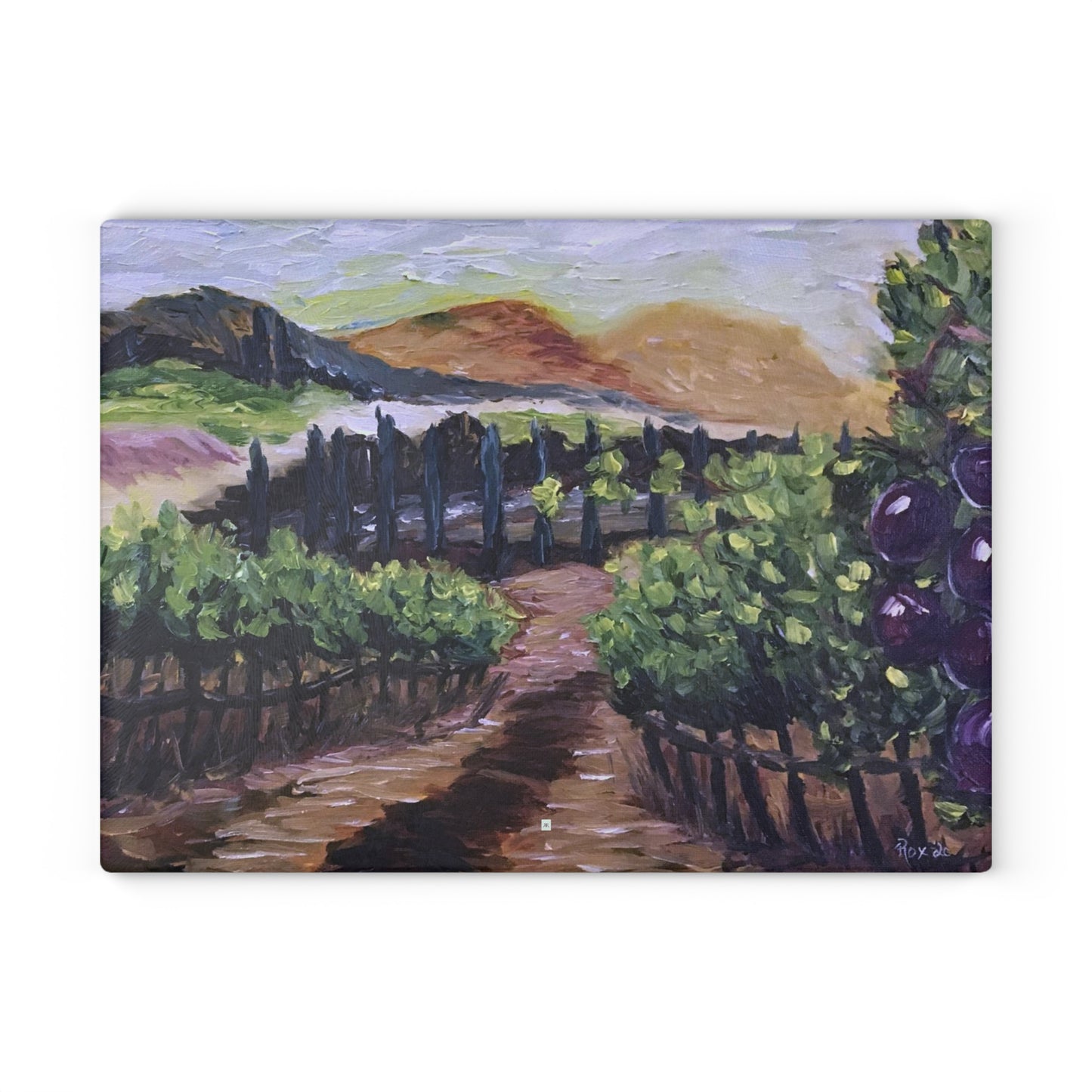 Afternoon Vines Glass Cutting Board