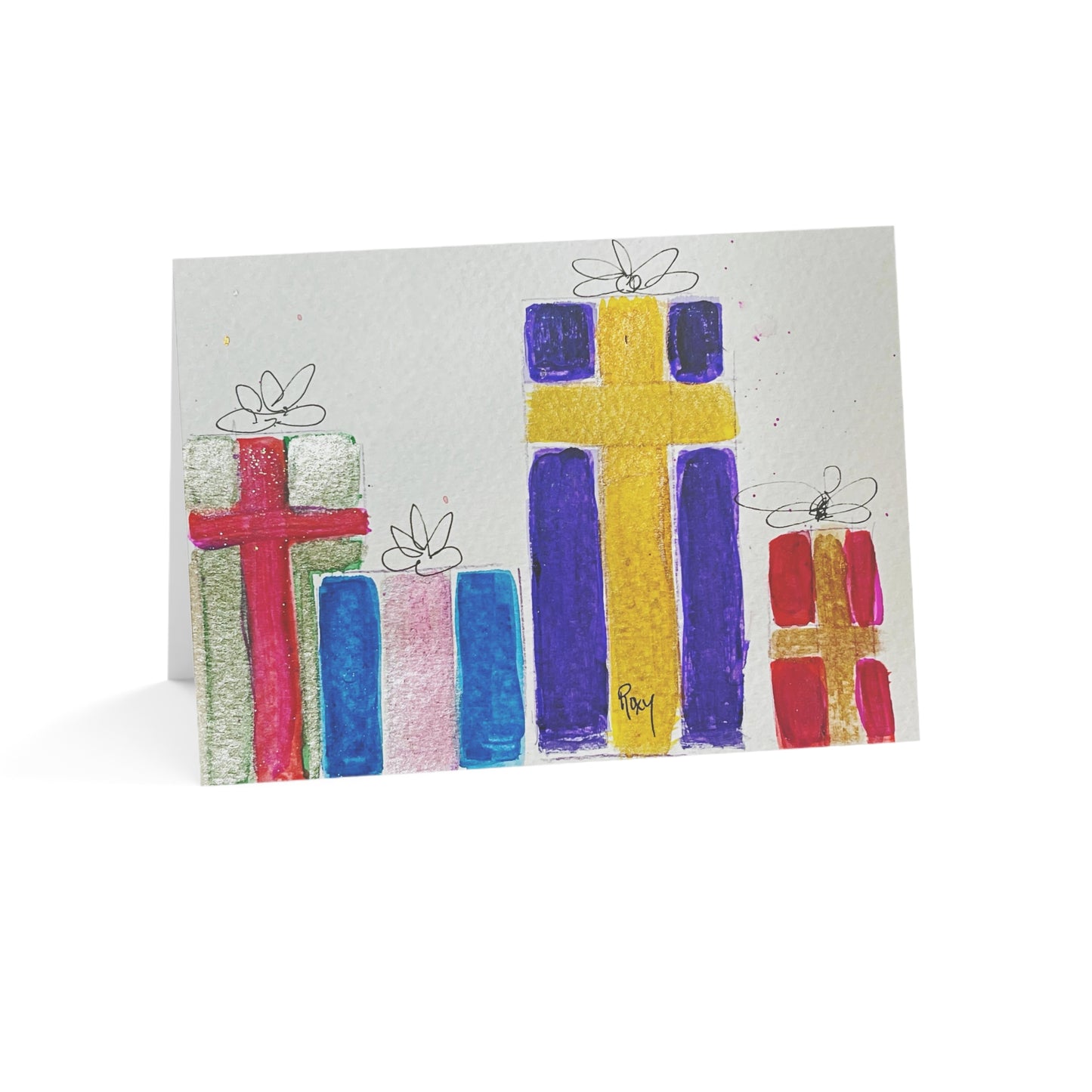 Merry Christmas Packages Greeting Cards