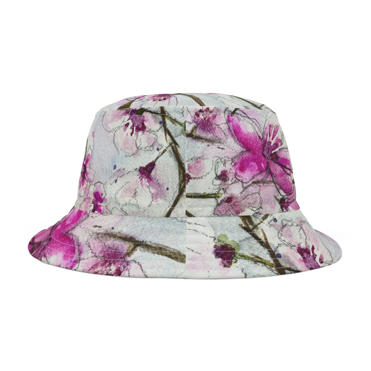 Sombrero de pescador con flores de cerezo