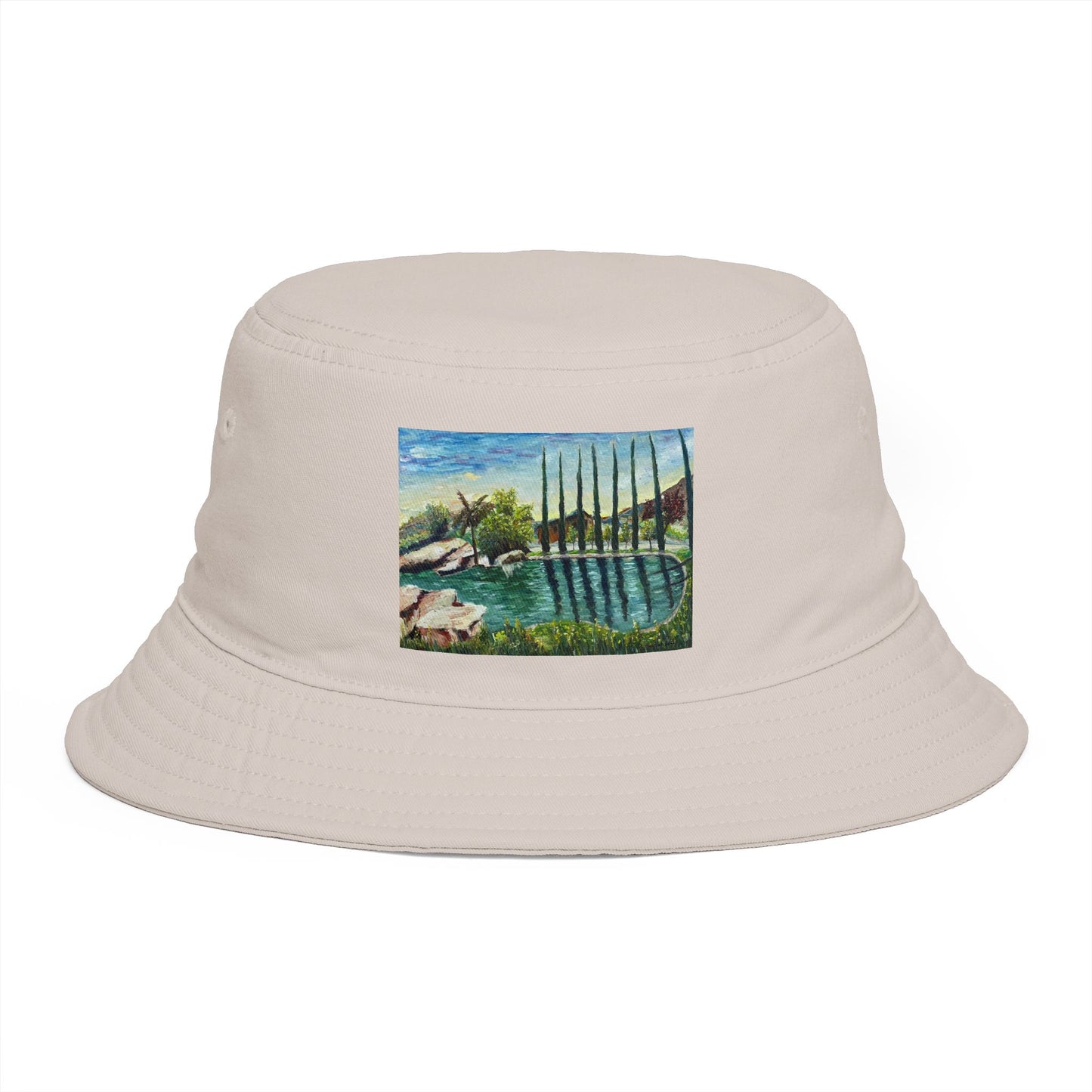 Roxy Rich Fine Art - The Pond at GBV - Bucket Hat — Stylish Durable Travel Hat